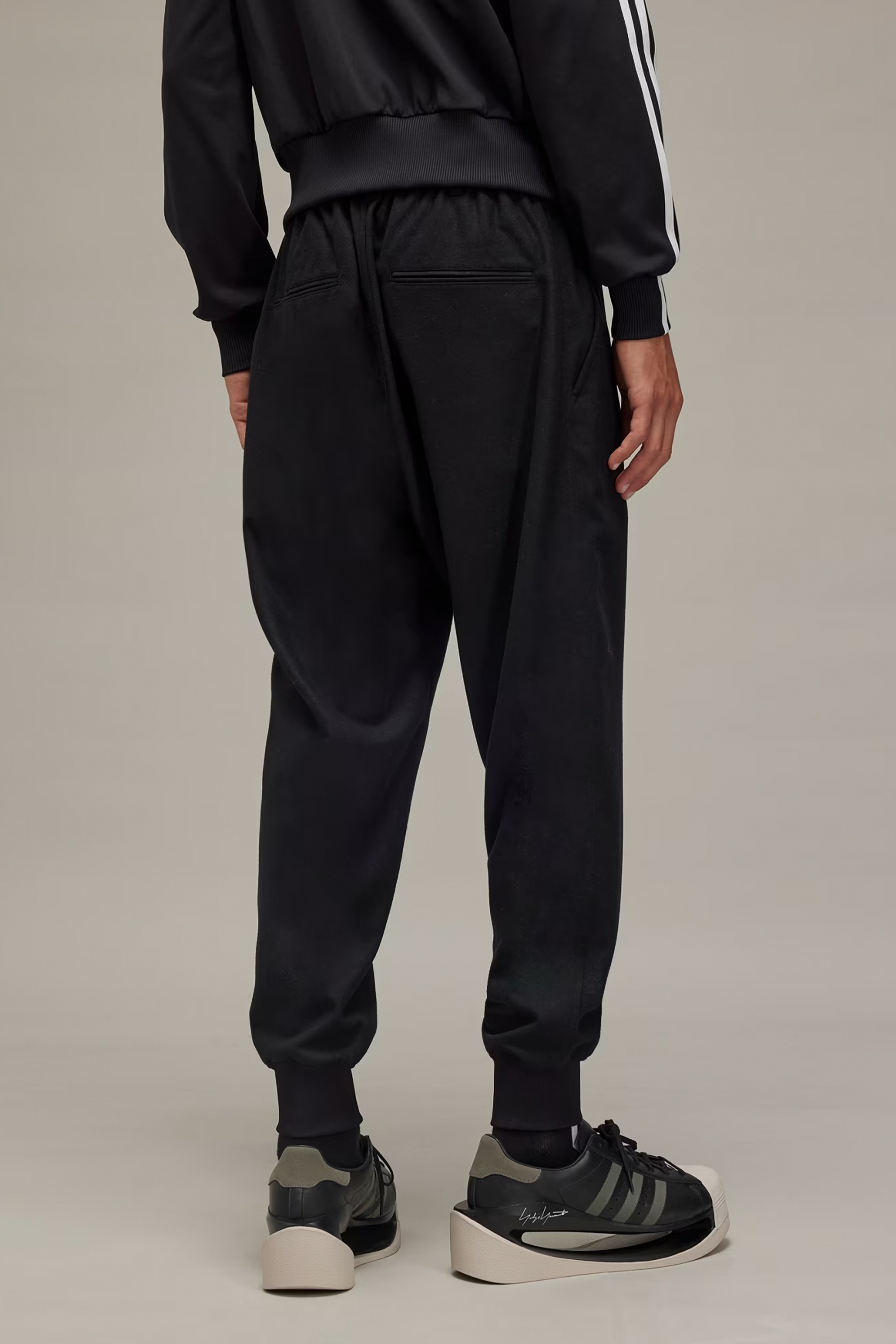 Y-3 Recycled Polyester-Wool Flannel Cuffed Pants