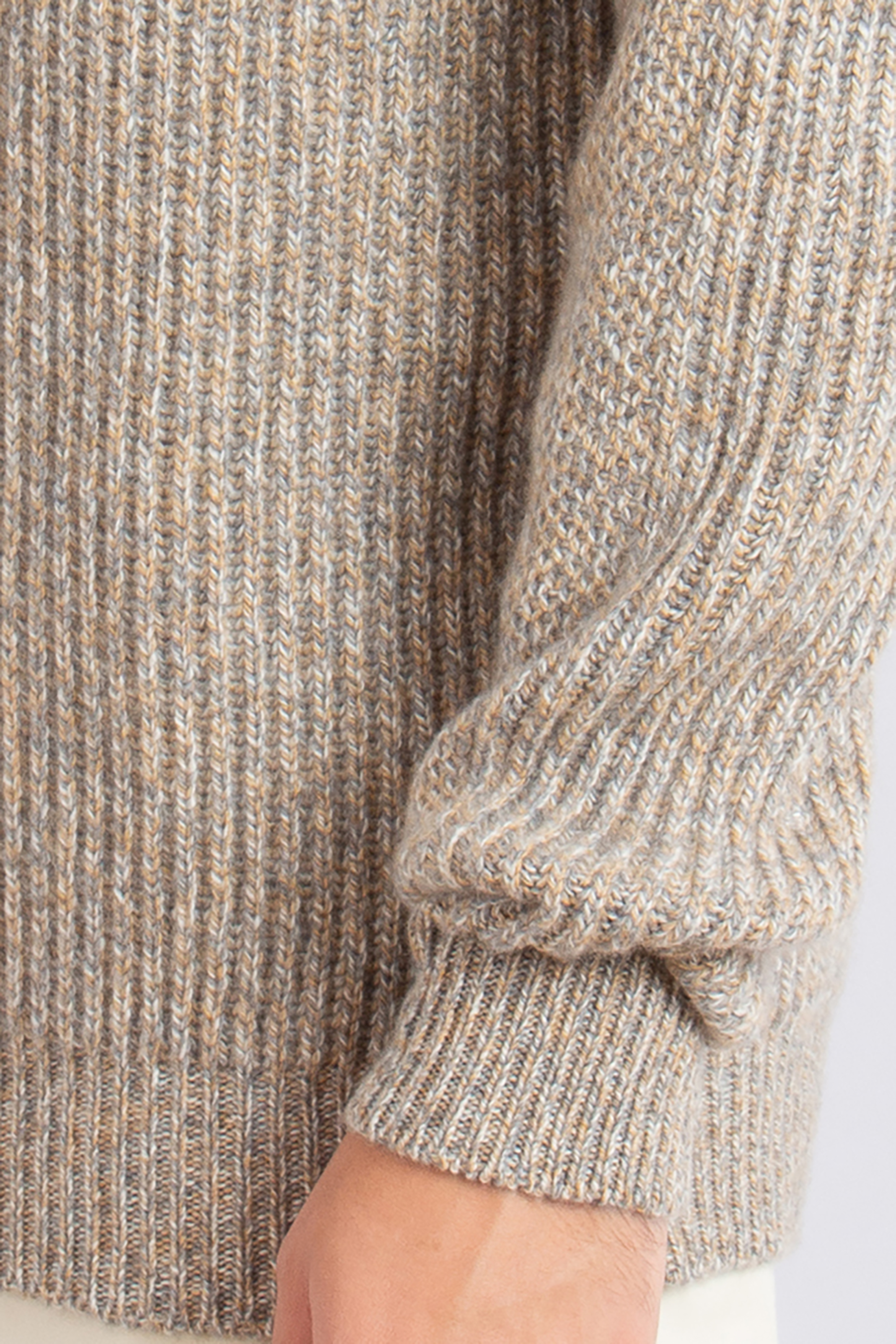 SEASE Coarsehair Cashmere Half Zip Sweater Schooner