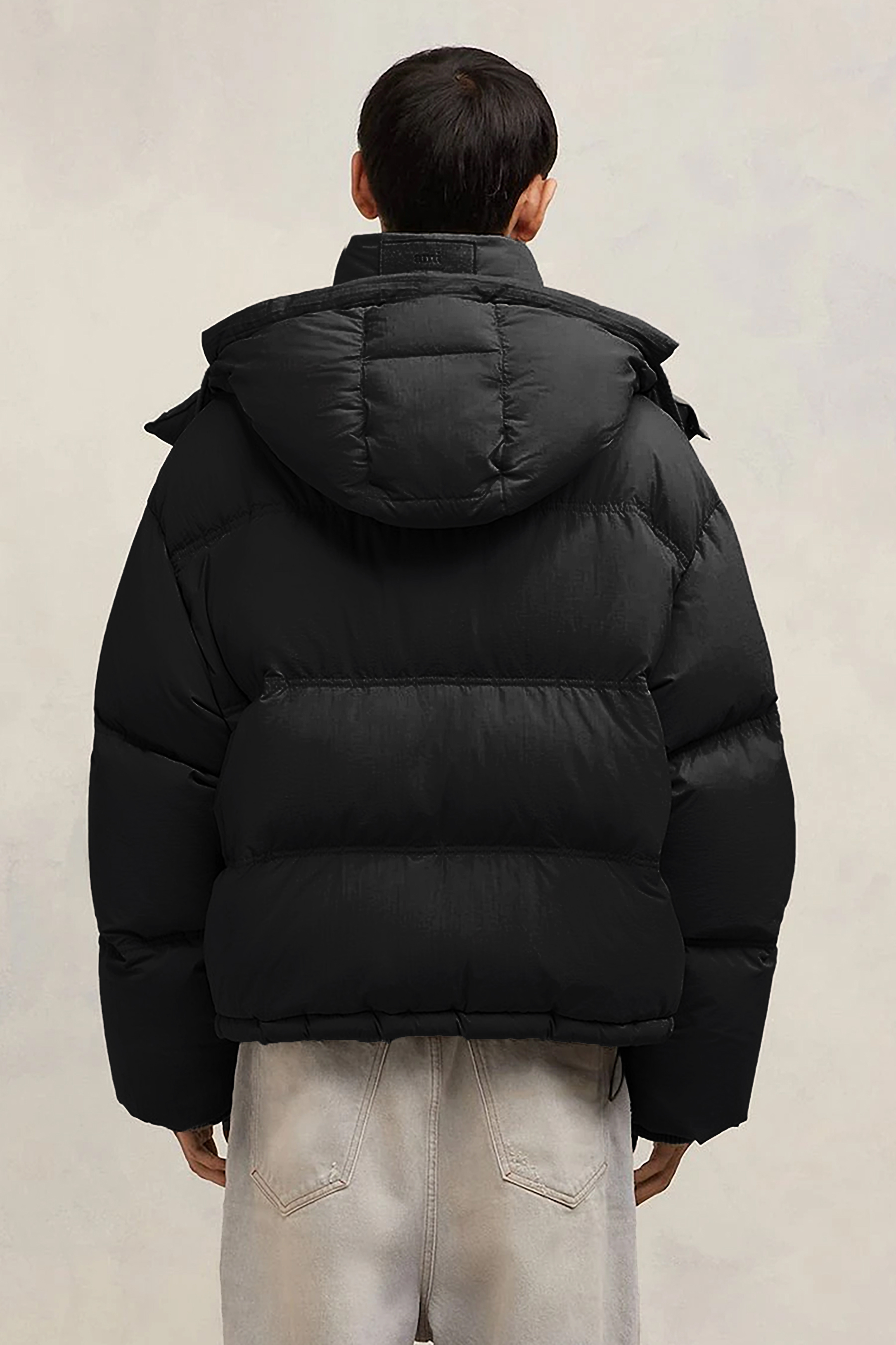 AMI PARIS Nylon Canvas Down Jacket