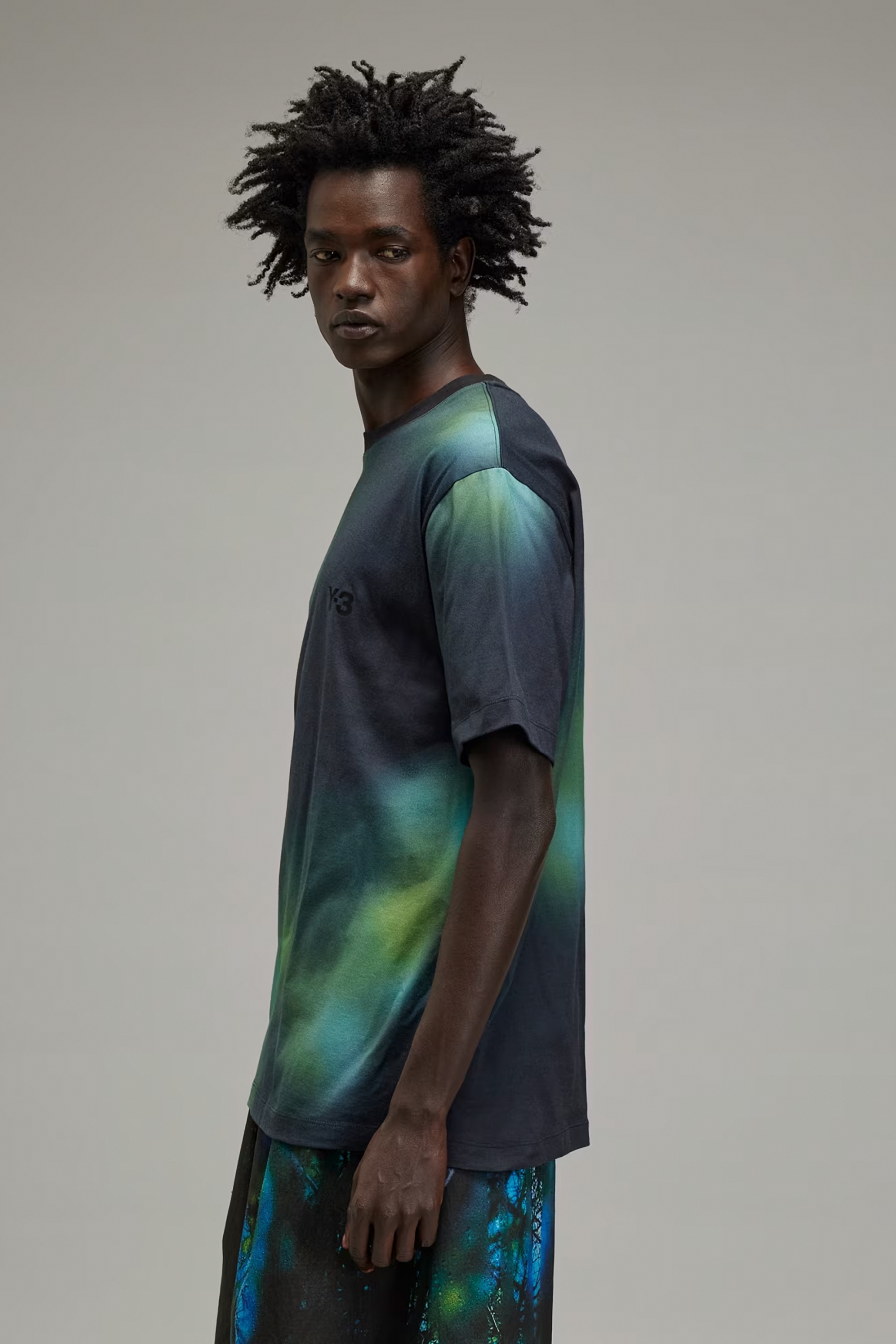 Y-3 Regular Cotton Jersey AOP T-Shirt