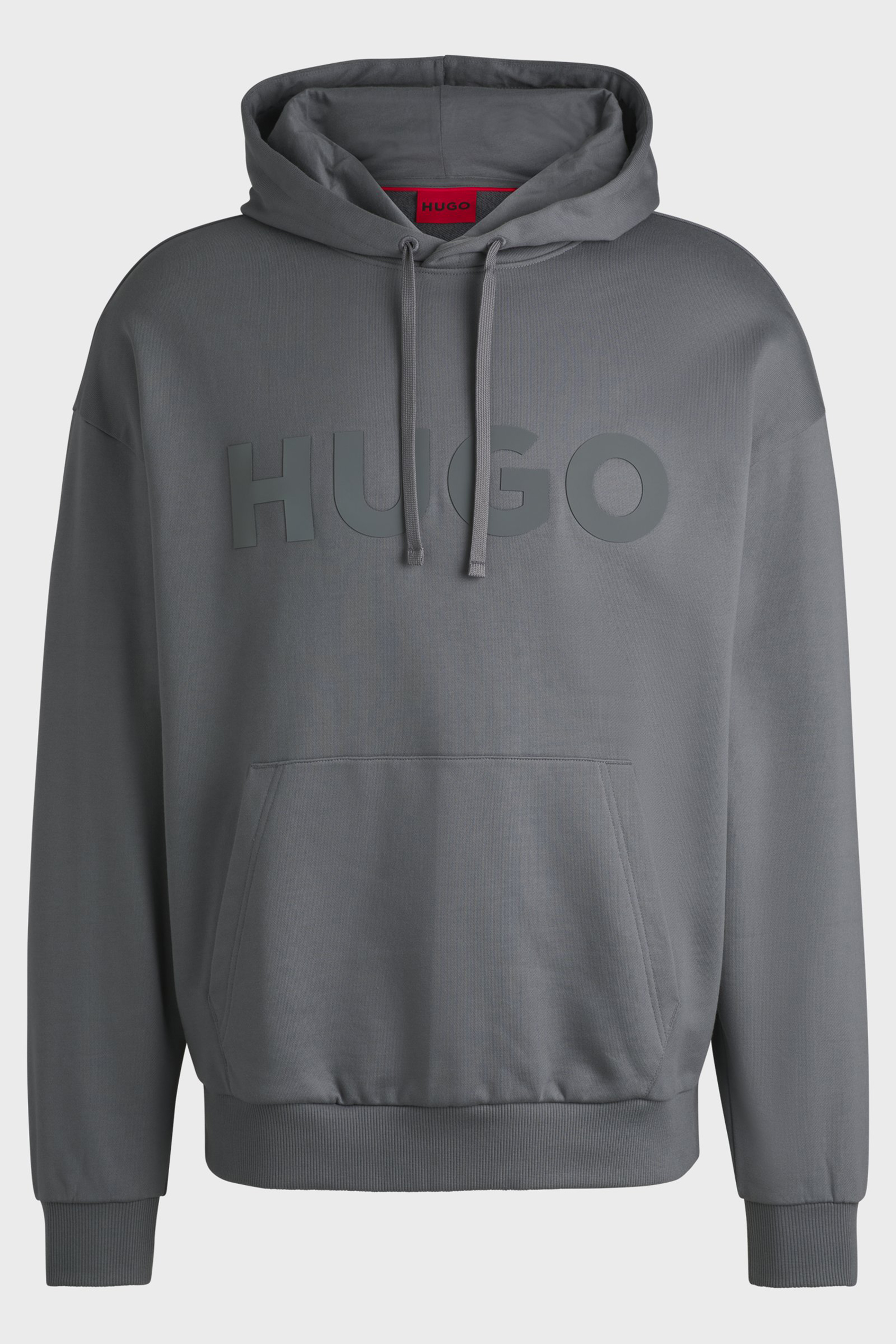 HUGO Oversized Printed Cotton French Terry Hoodie Ditchle 