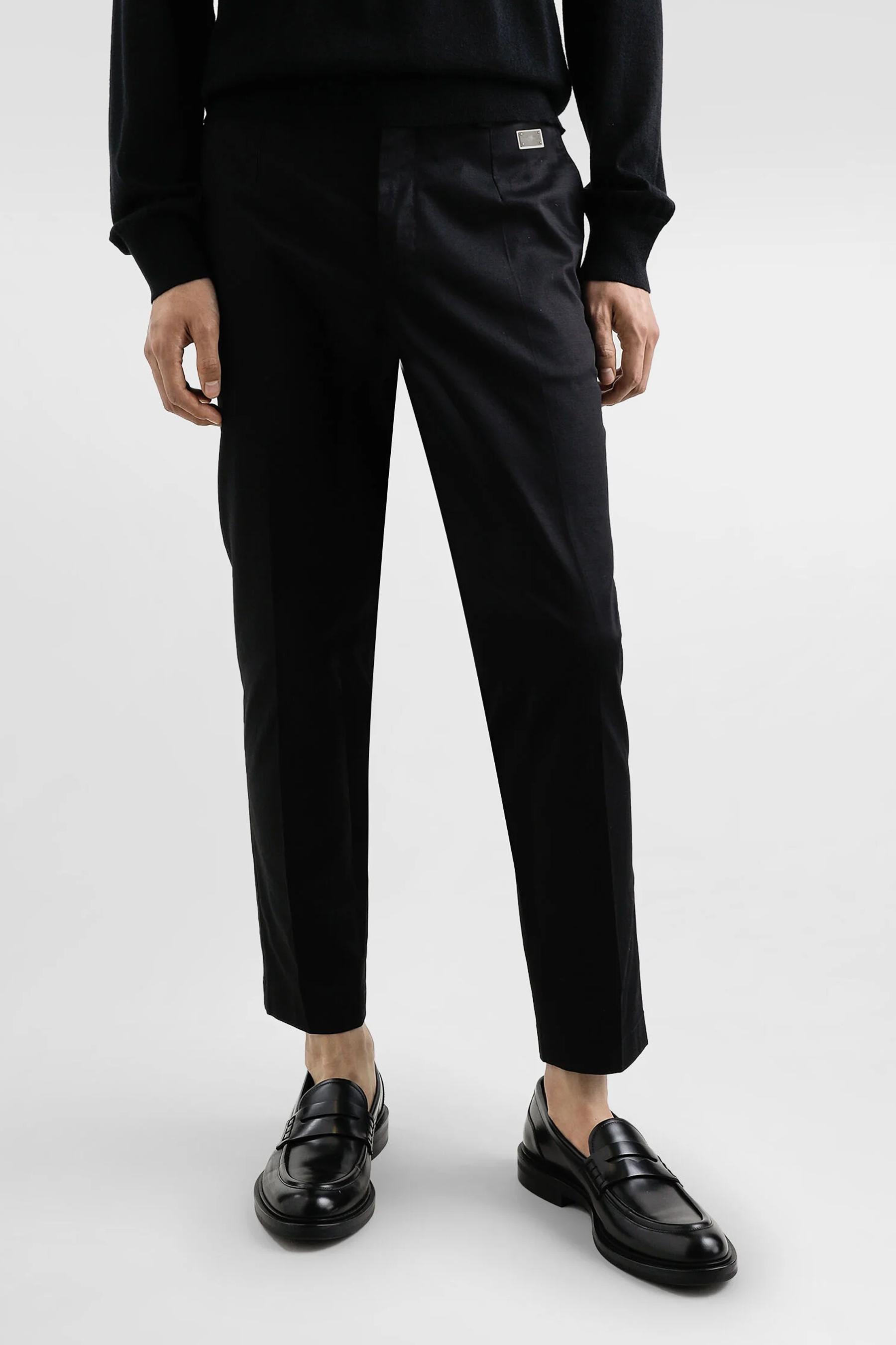 DOLCE & GABBANA Sartorial Stretch Cotton Gabardine Pants