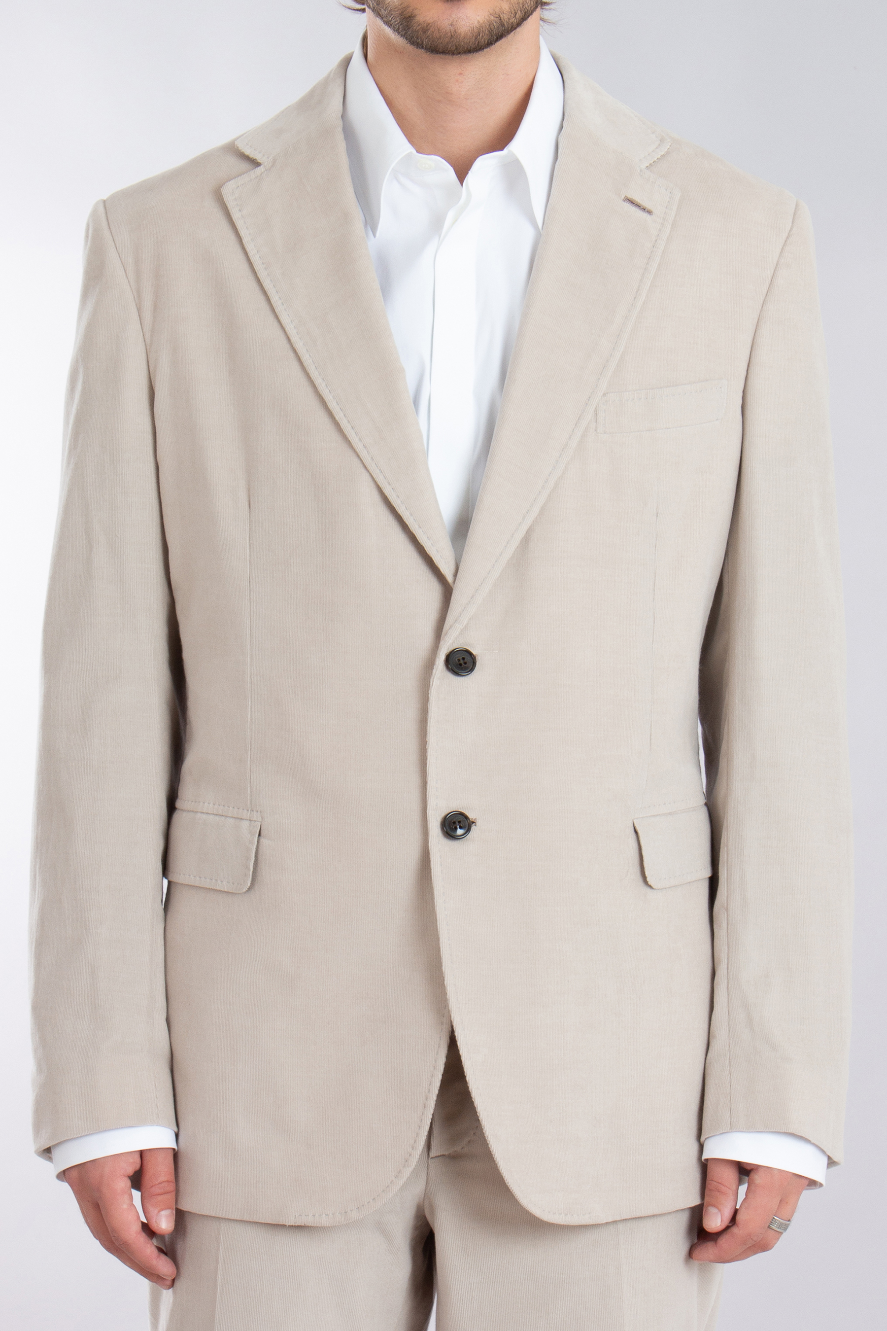 BRIONI Loose Fit Cotton-Cashmere-Corduroy Suit Trevi