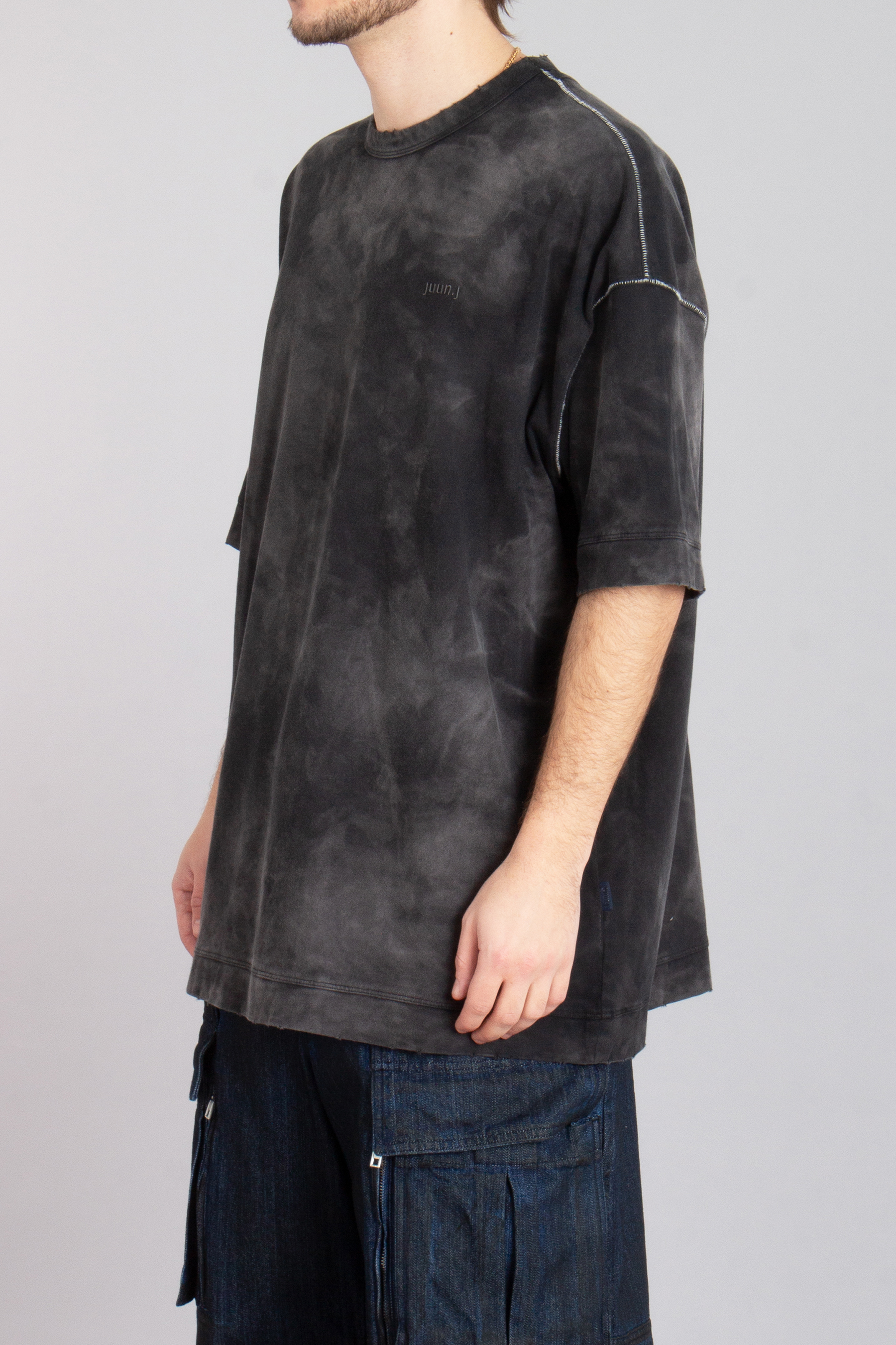 JUUN.J Oversized Dyed Cotton Jersey T-Shirt