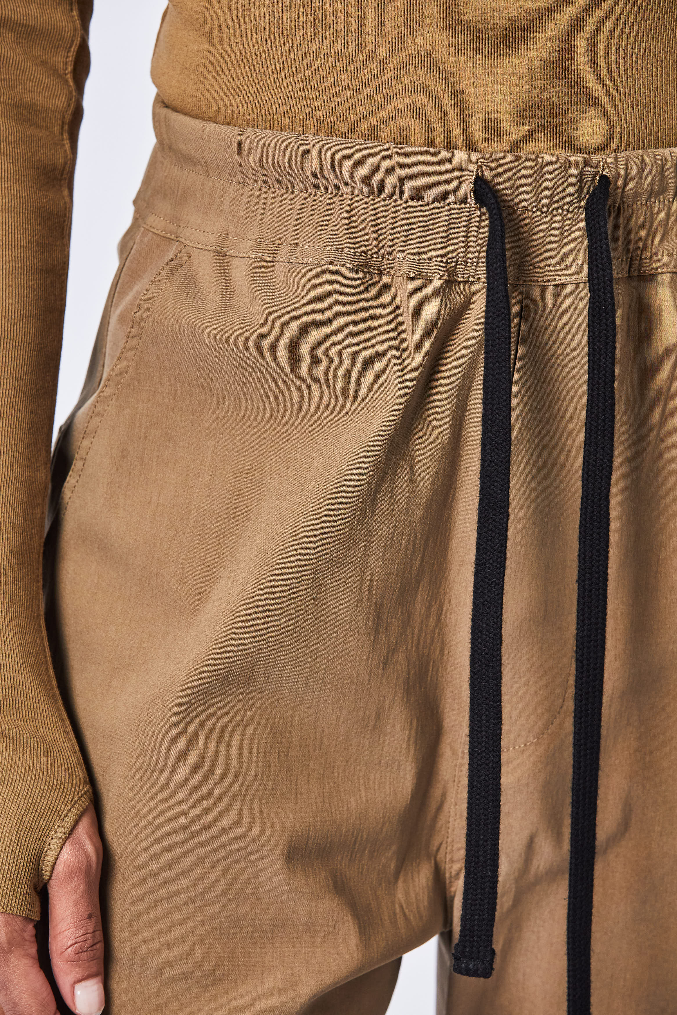 THOM KROM Stretch Fabric Dropped Crotch Pants