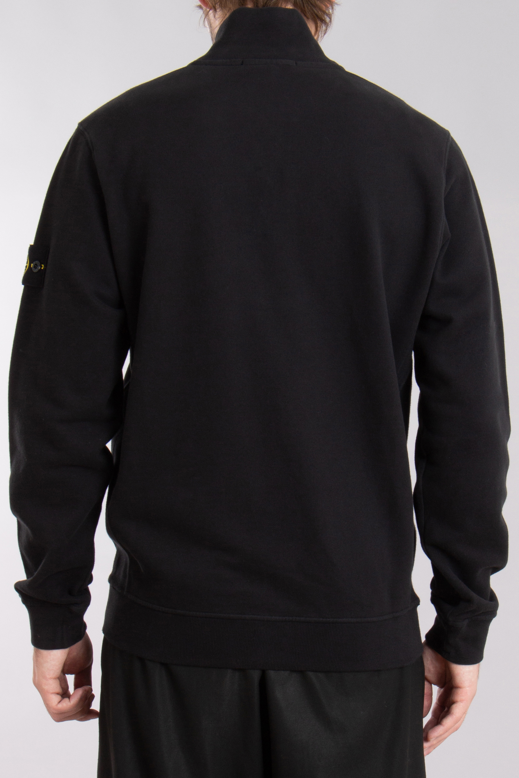 STONE ISLAND Organic Cotton Fleece Full Zip Sweatshirt