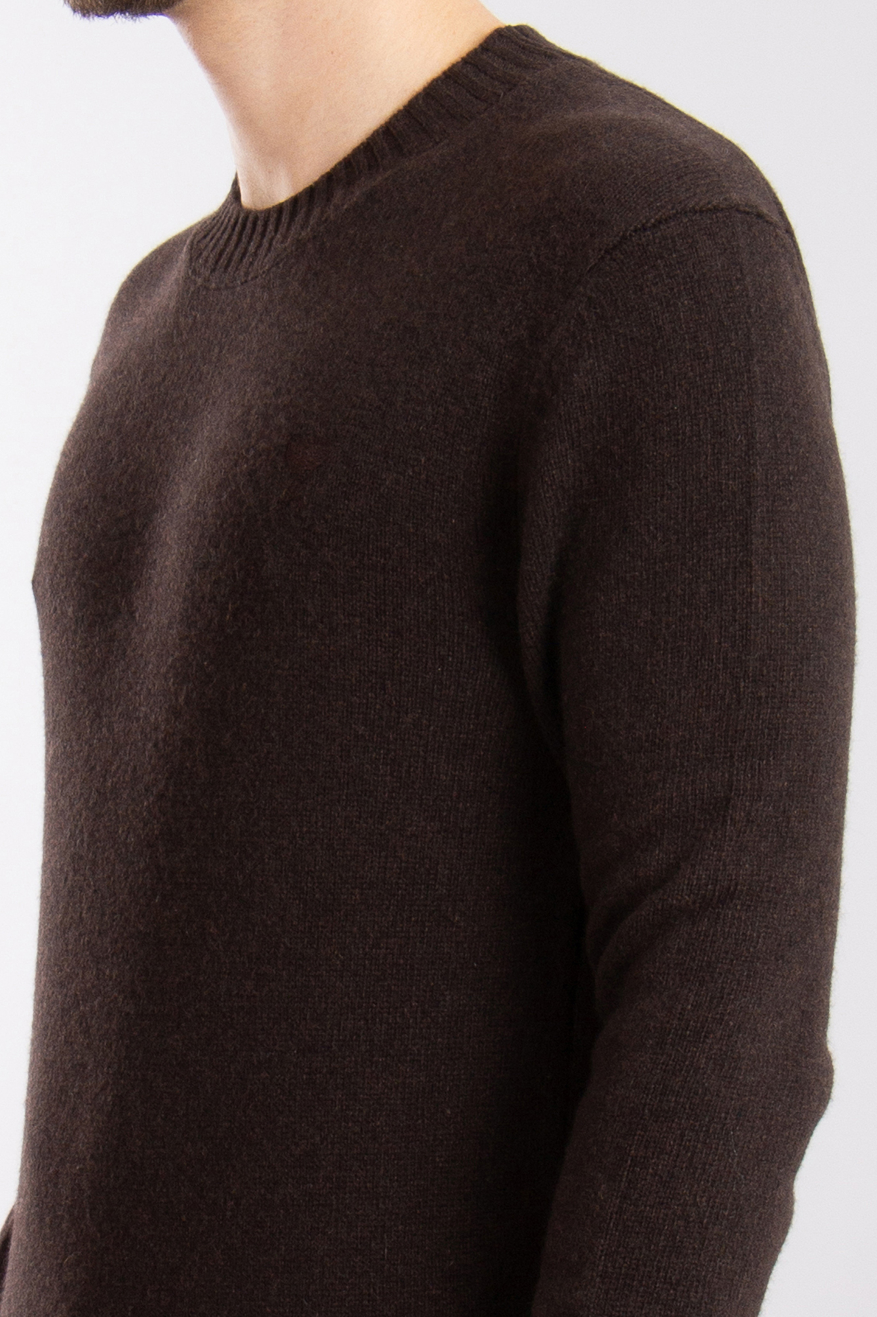 AMI PARIS Embroidered Cashmere Sweater