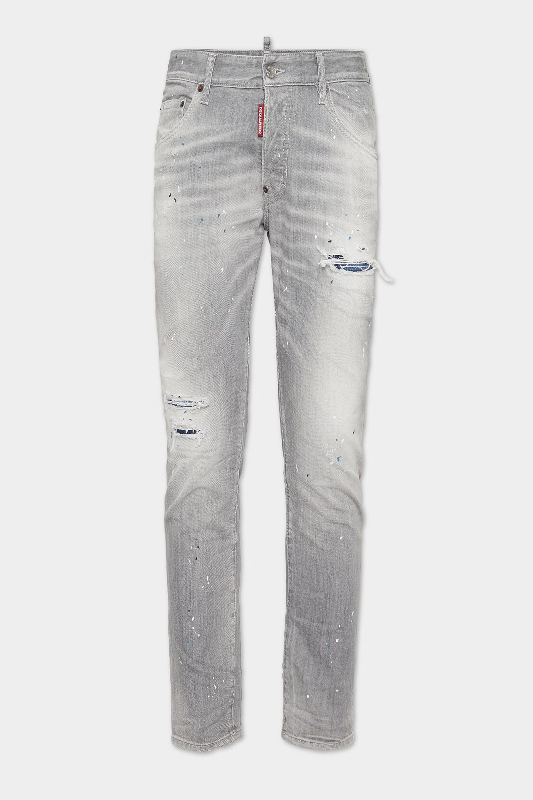 DSQUARED2 Blue Peaks Grey Wash Skater Jeans