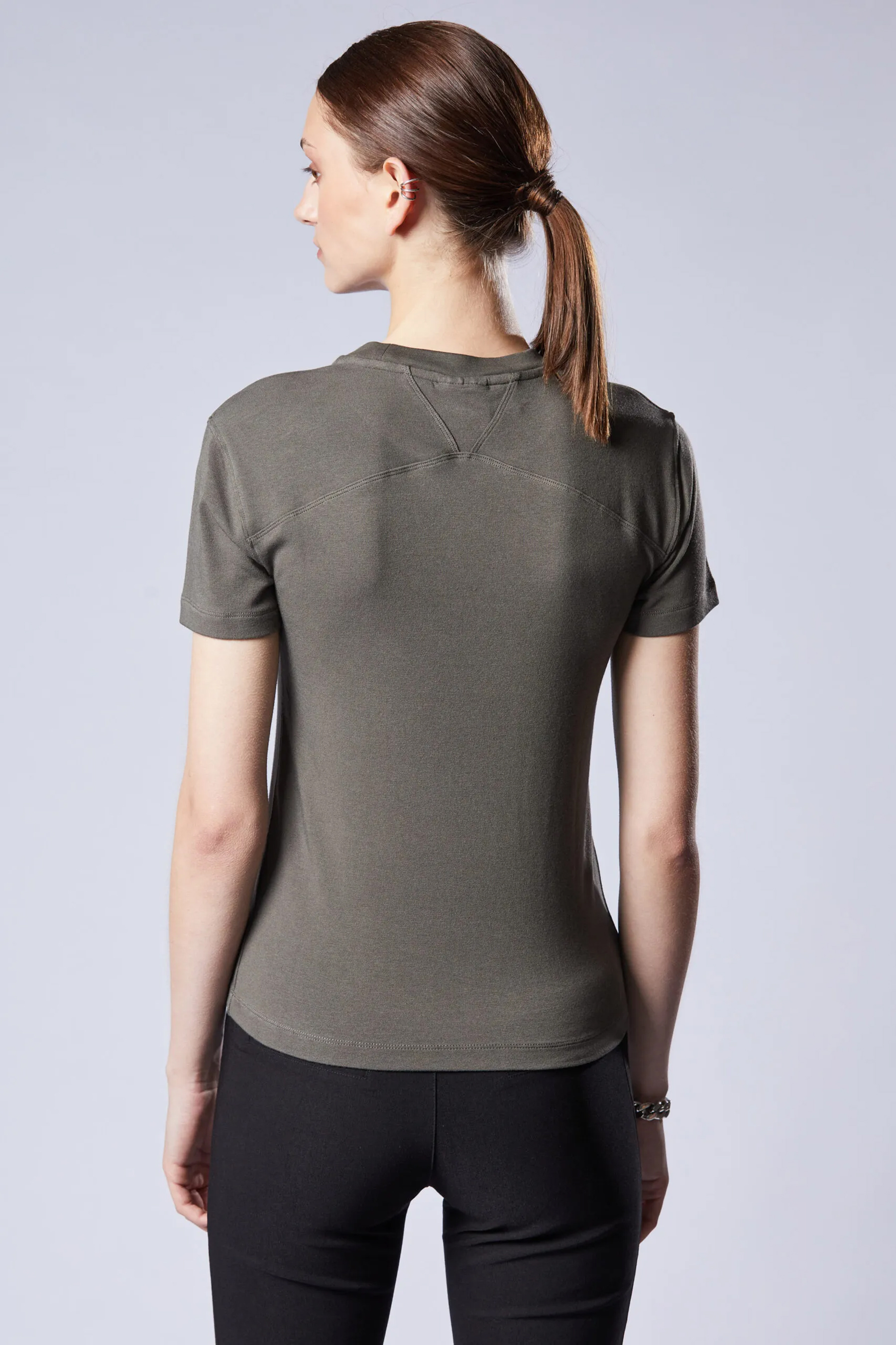 THOM KROM Round Neck Cotton Modal Jersey T-Shirt