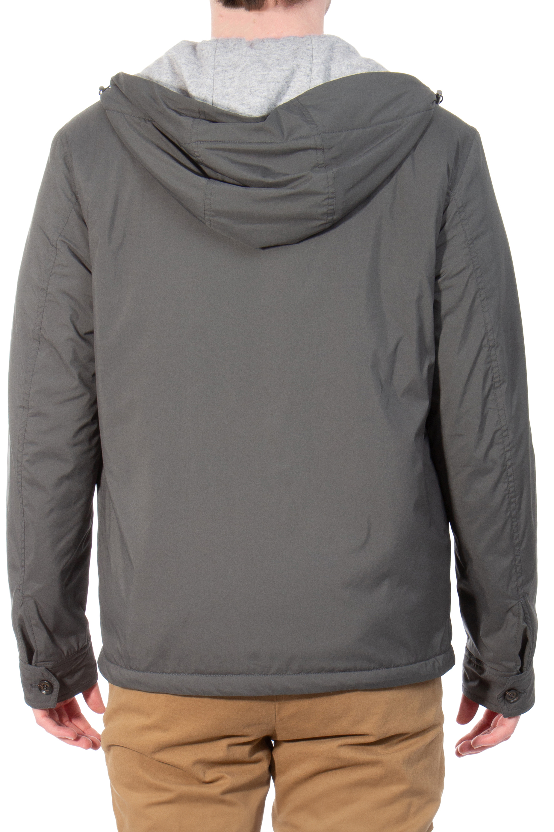 COLOMBO Hooded Technical Fabric Car Coat