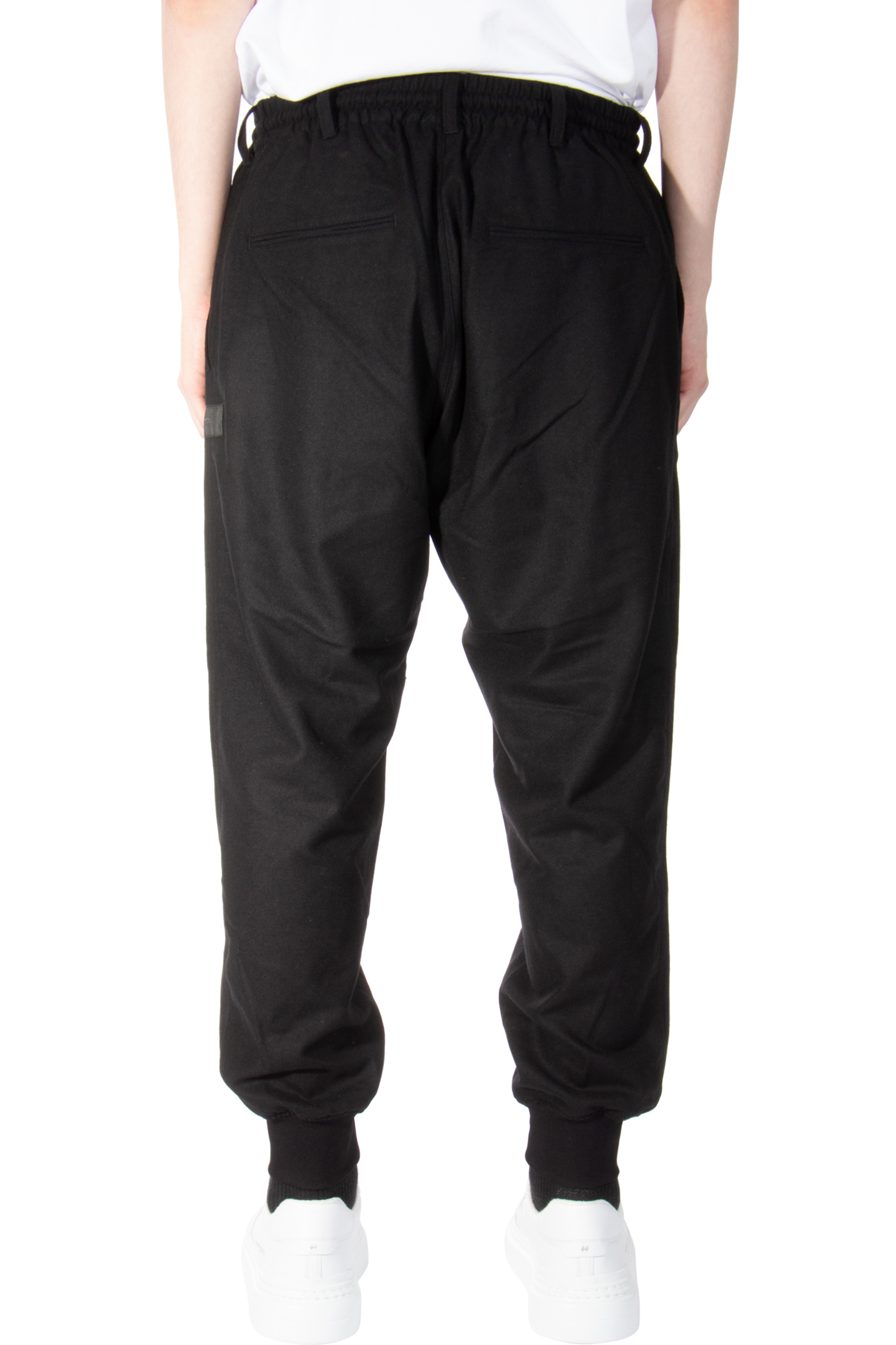 Y-3 Wool Blend Cuffed Flannel Pants