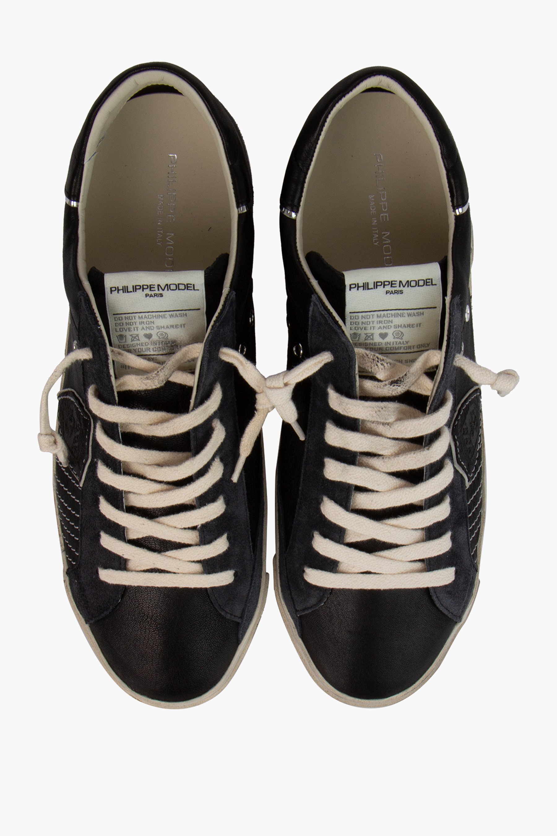 PHILIPPE MODEL Leather & Suede Sneakers Prsx Low