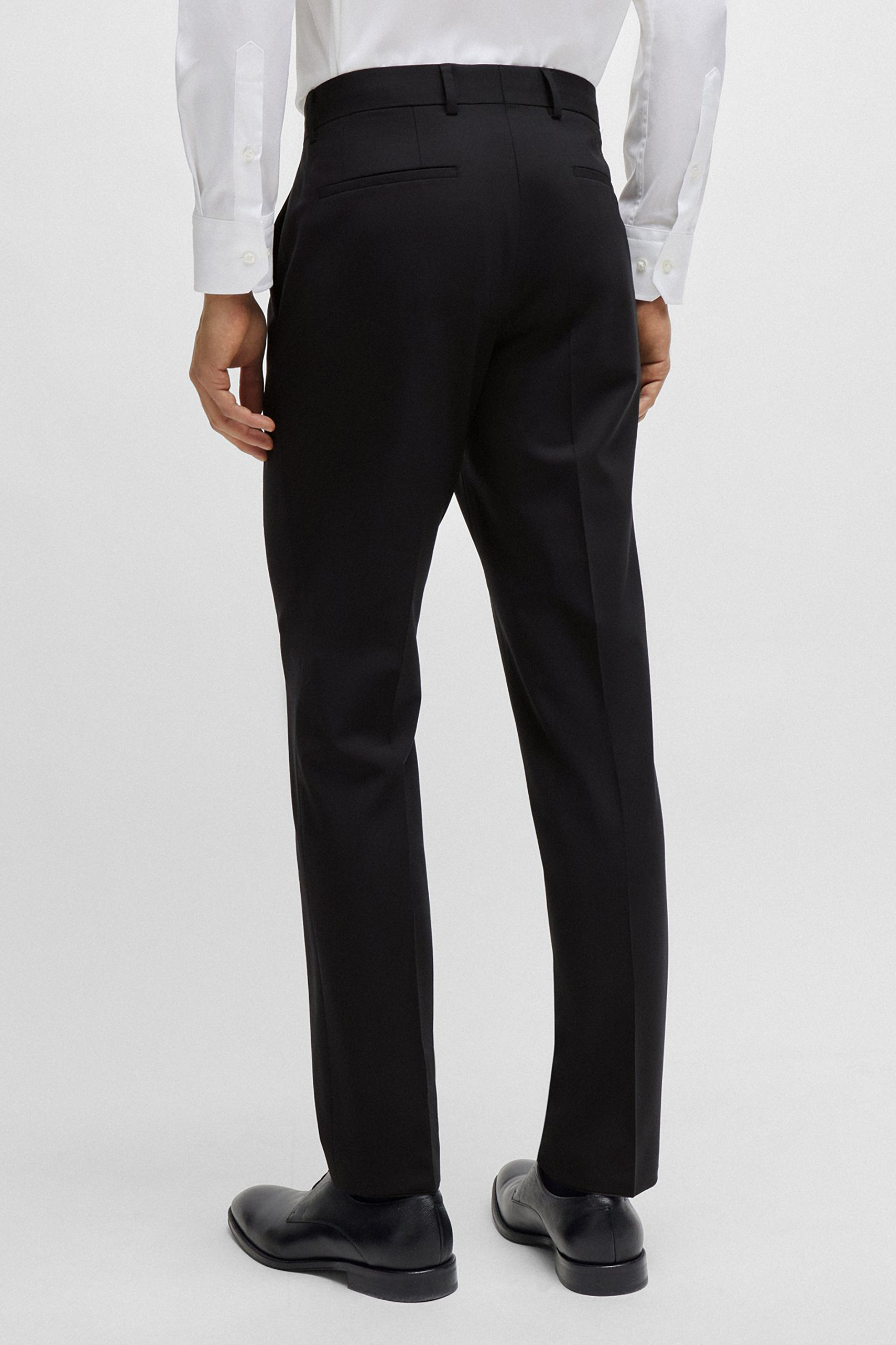 BOSS Slim Fit Virgin Wool Stretch Pants H-Genius