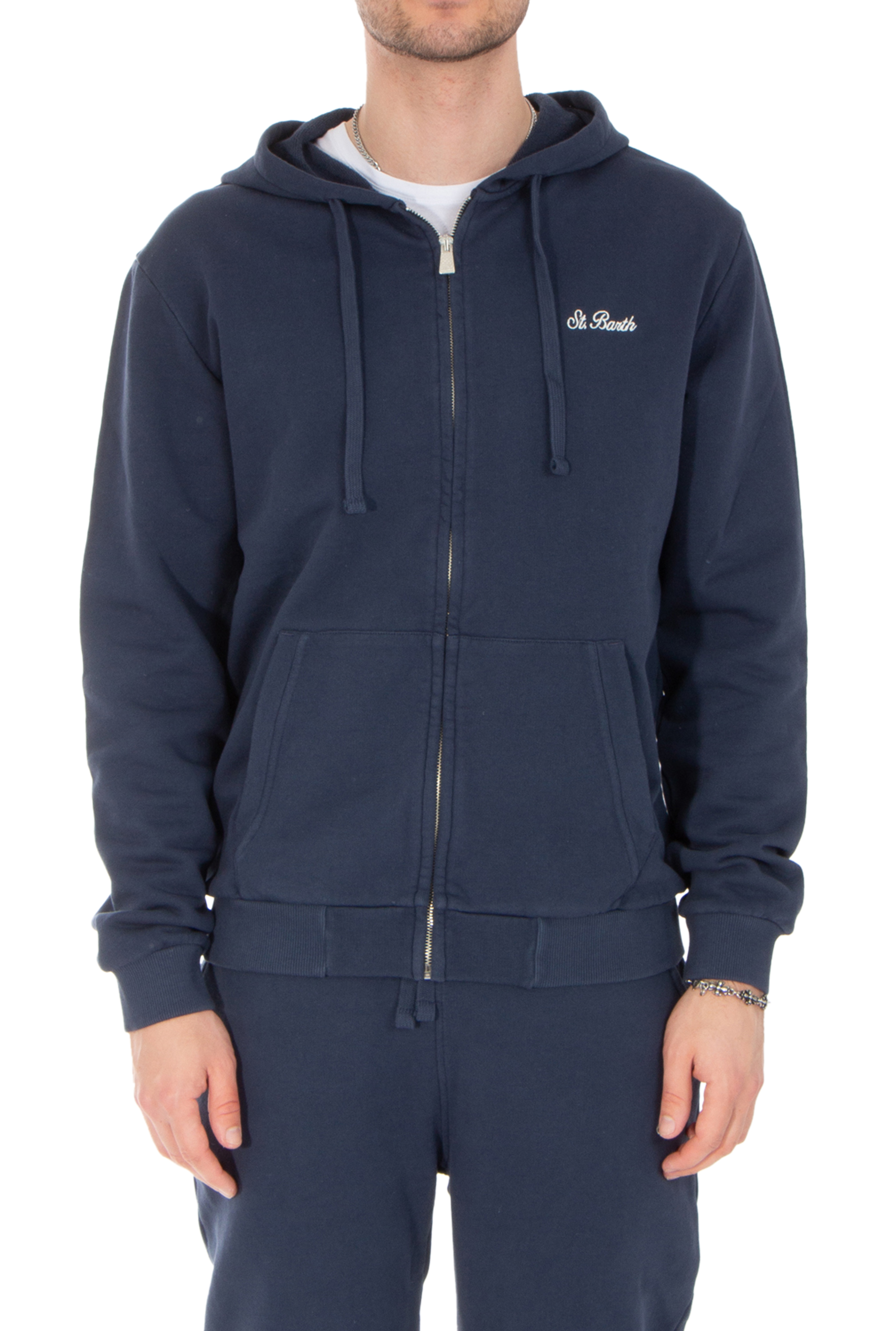 MC 2 SAINT BARTH Embroidered Cotton Zip Hoodie Danny