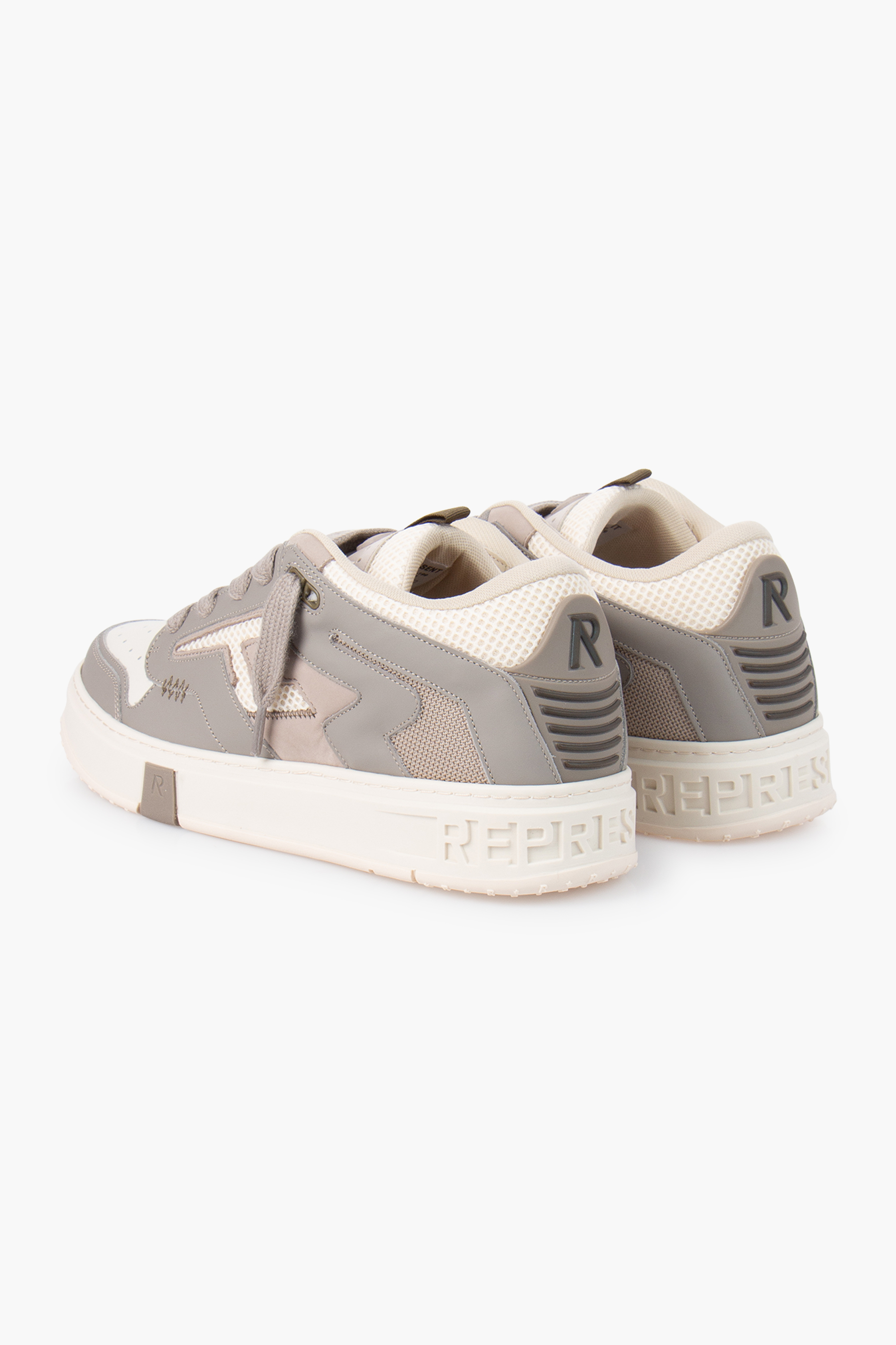 REPRESENT Italian Leather-Nubuk-Mesh Sneakers Reptor 2