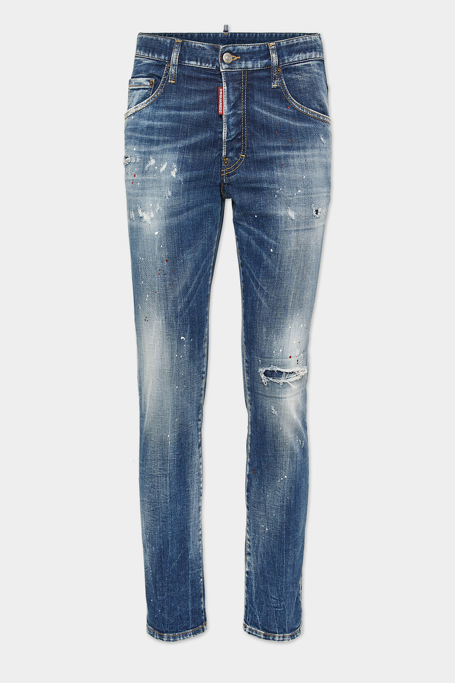 DSQUARED2 Medium Corduroy Patches Wash Skater Jeans