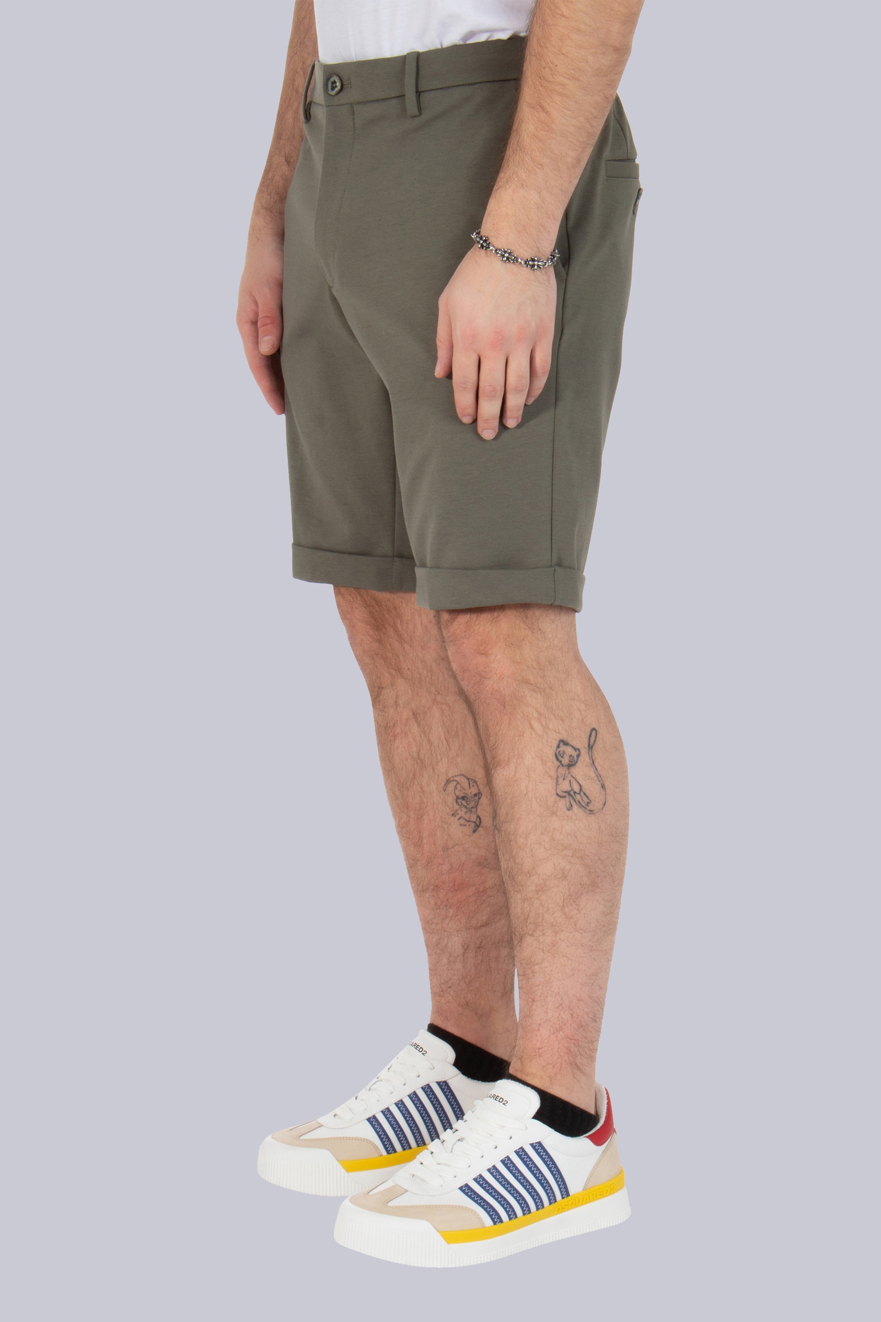 GTA Slim Fit Cotton-Nylon Stretch Shorts Davide Short