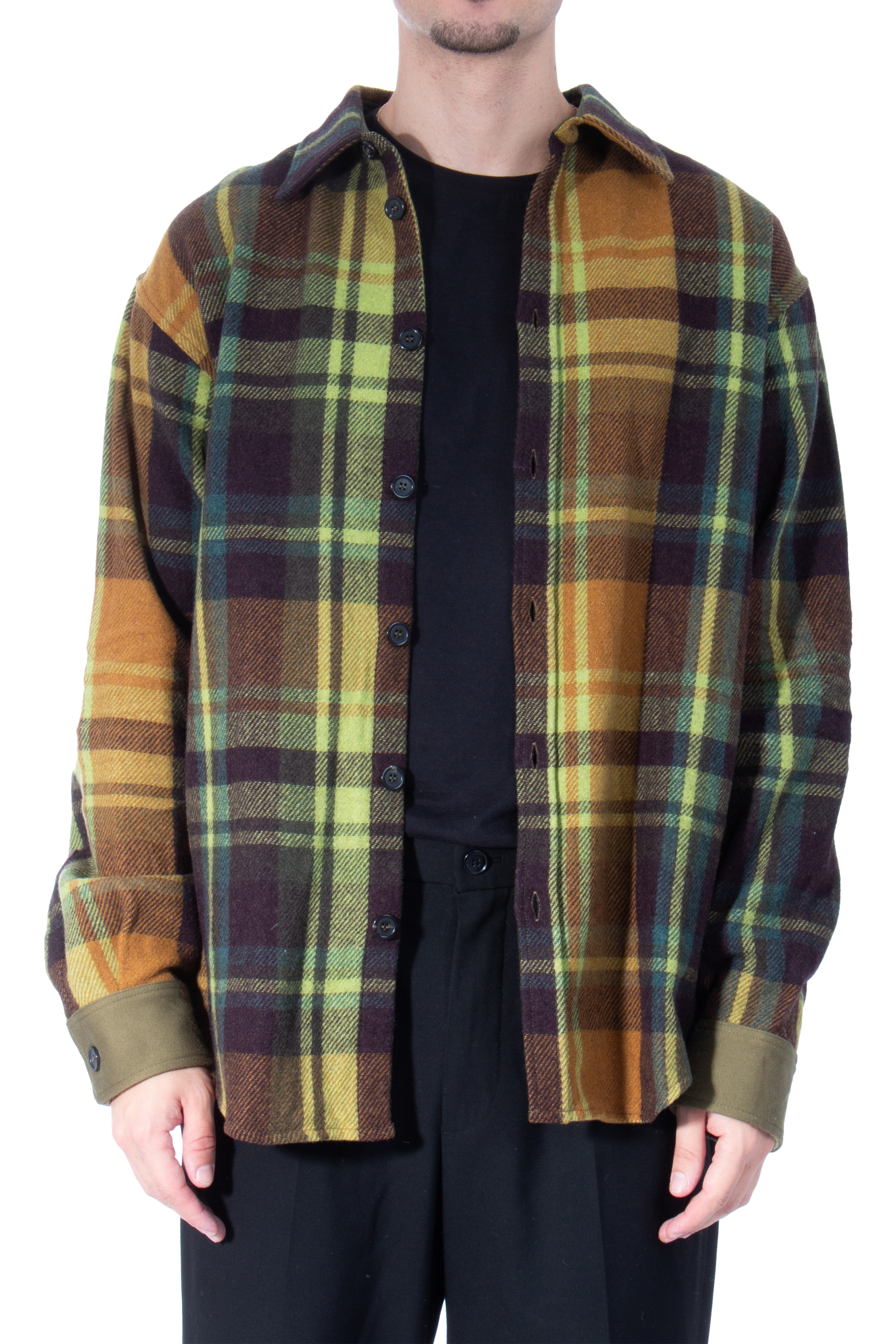 DSQUARED2 Wool Blend Flannel Shirt Timberman