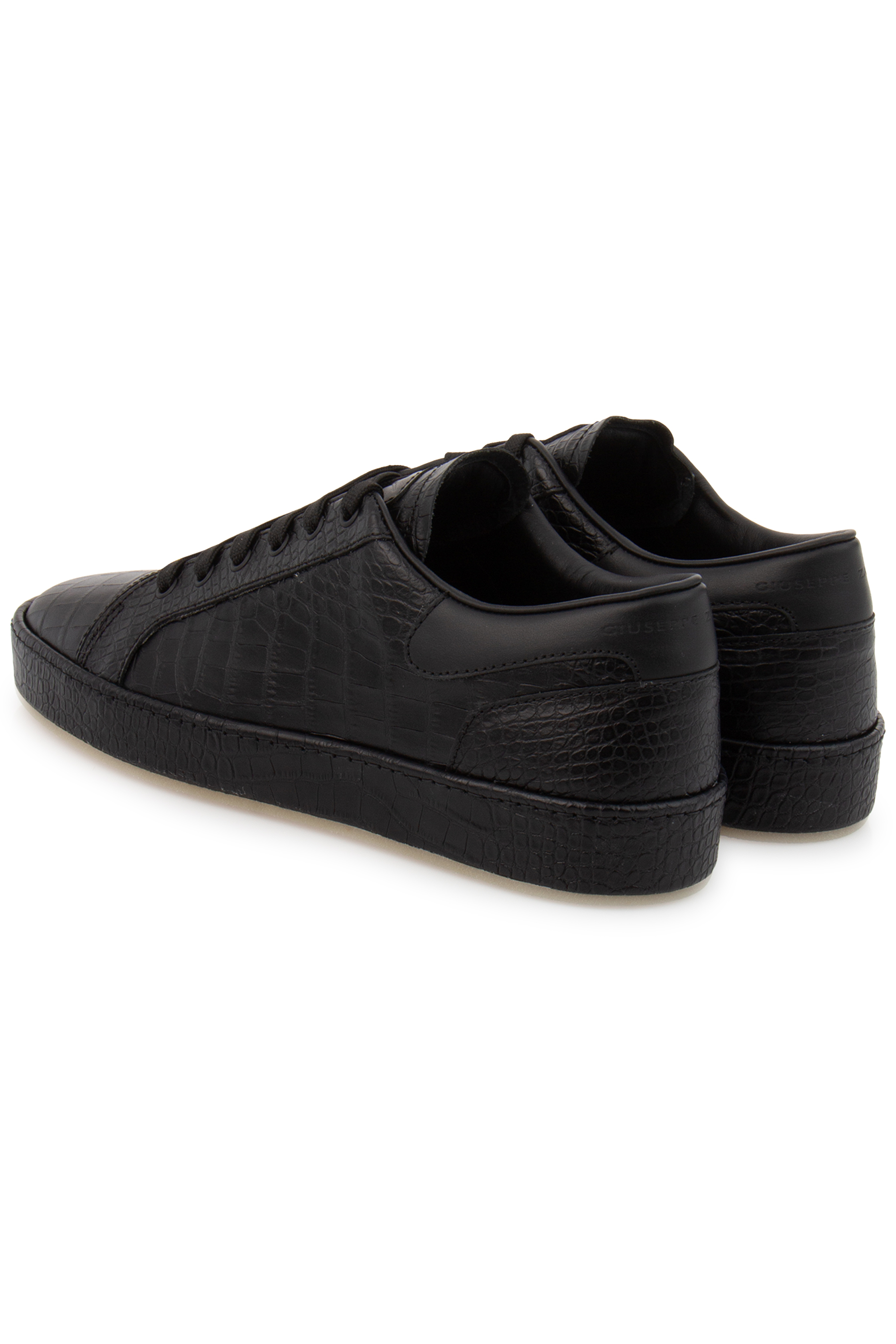 GIUSEPPE ZANOTTI Embossed Leather Sneakers City