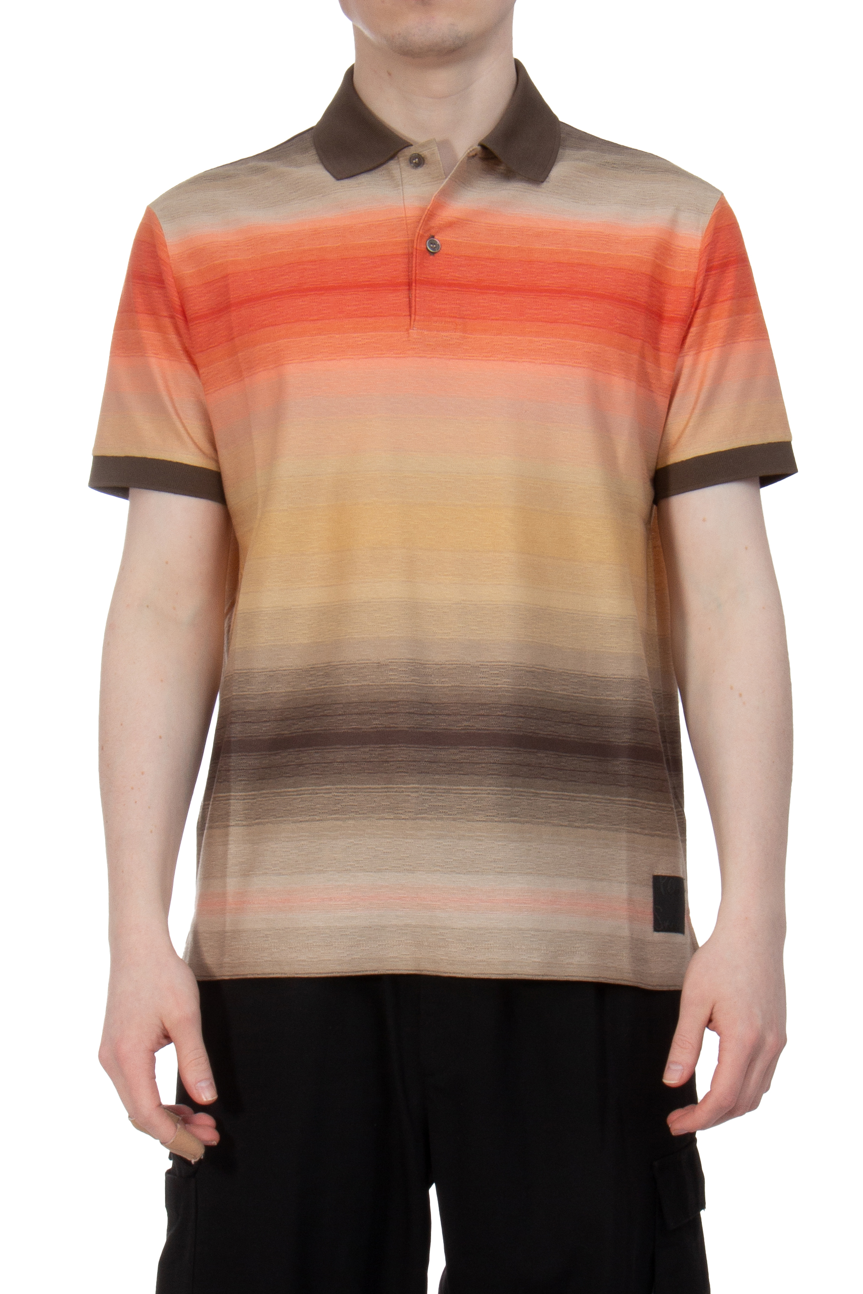 PAUL SMITH Striped Cotton Polo Shirt