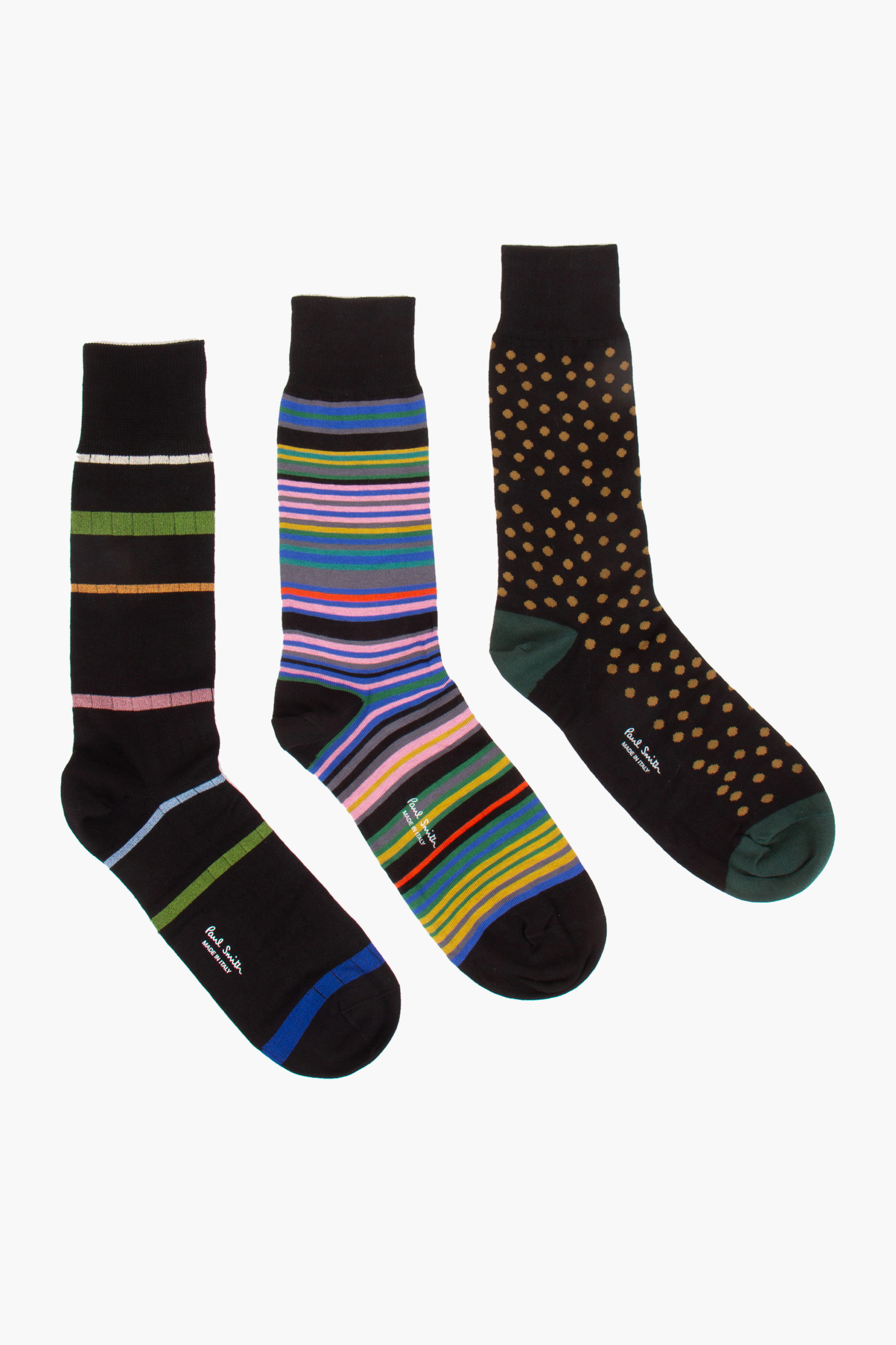 PAUL SMITH 3-Pack Mixed Cotton Blend Socks