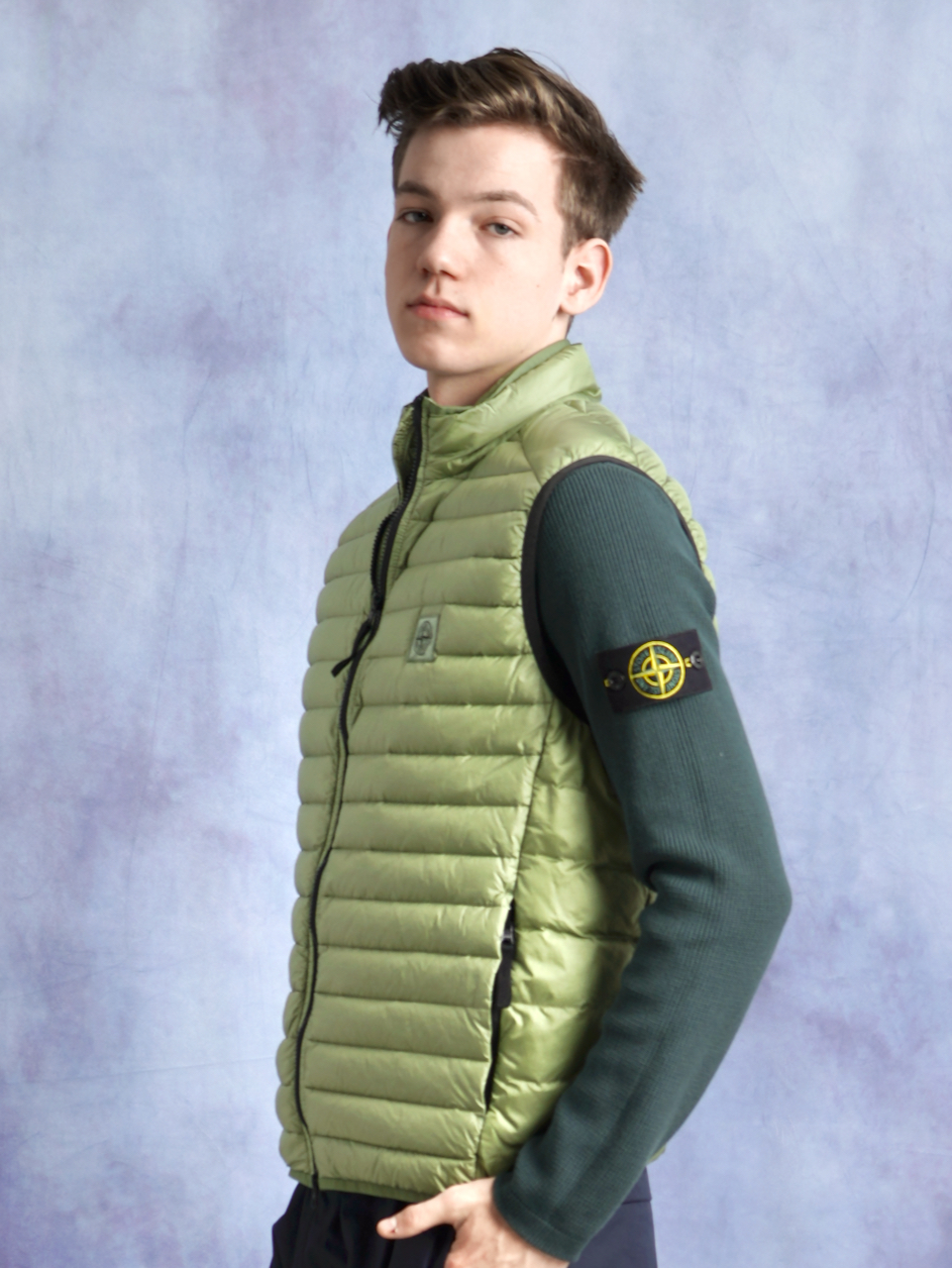 STONE ISLAND Loom Woven CHambers R-Nylon Light Down-TC Vest