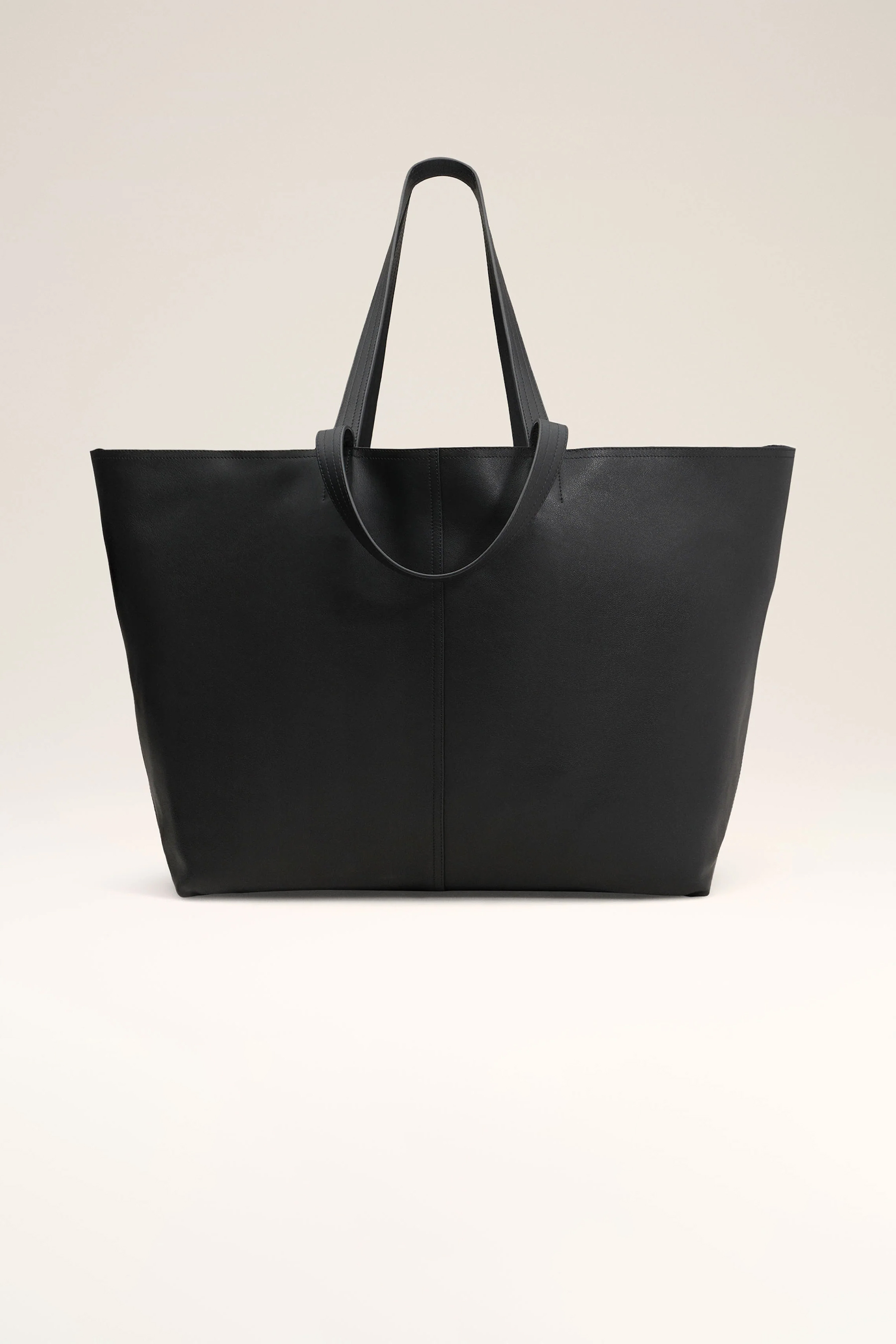 AMI PARIS Leather Midi Maxi Tote Bag