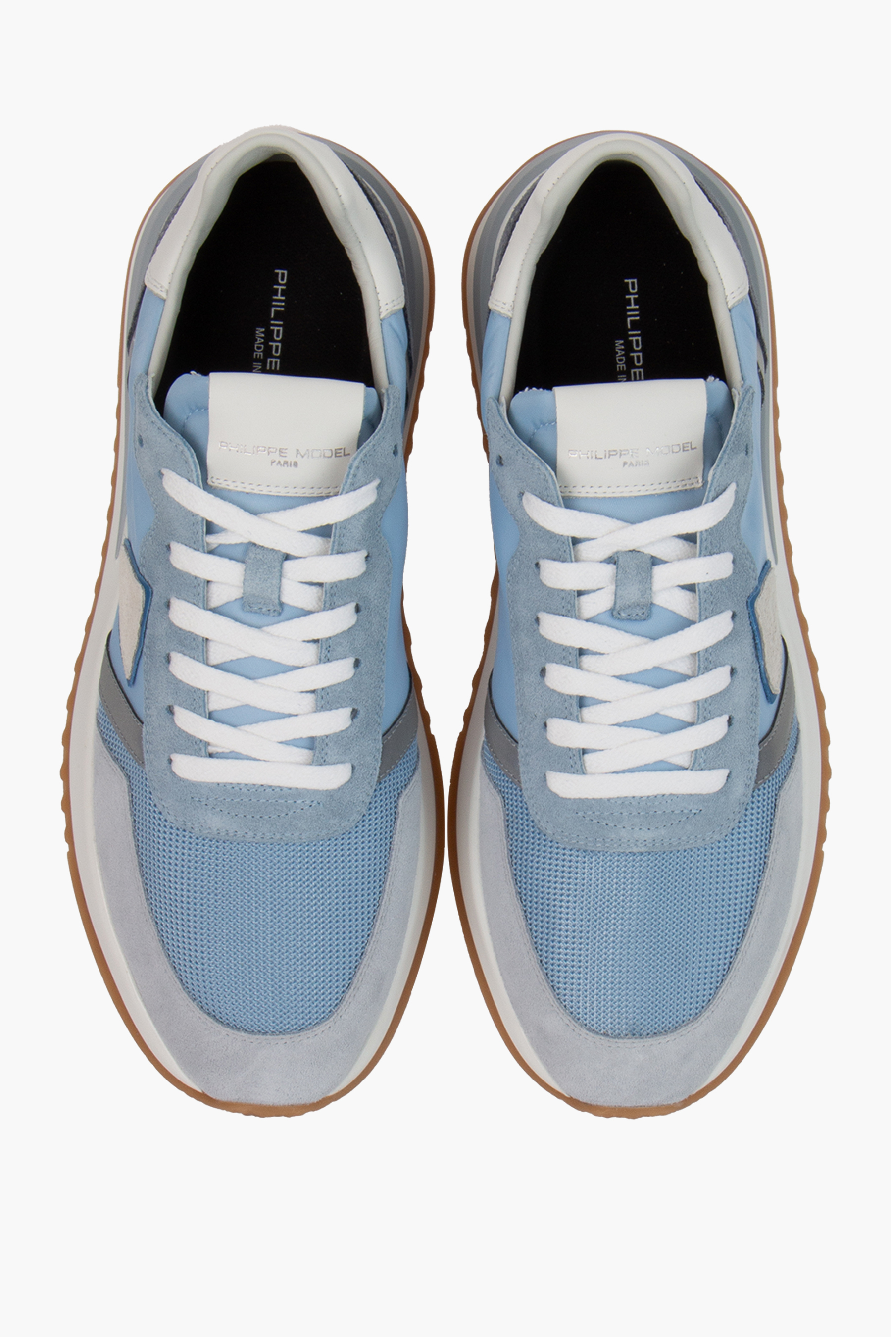 PHILIPPE MODEL Nylon Leather & Suede Sneakers Tropez 2.1 Low