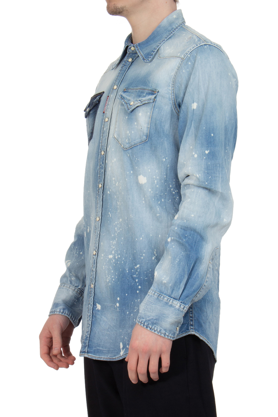 DSQUARED2 Cotton Stretch Denim Bob Shirt