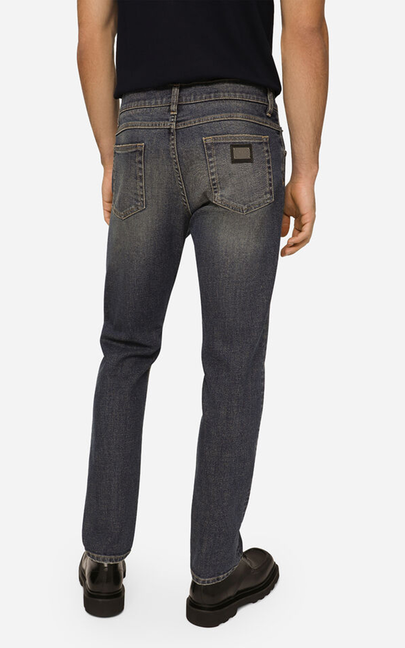 DOLCE & GABBANA Regular Cotton Stretch Jeans 