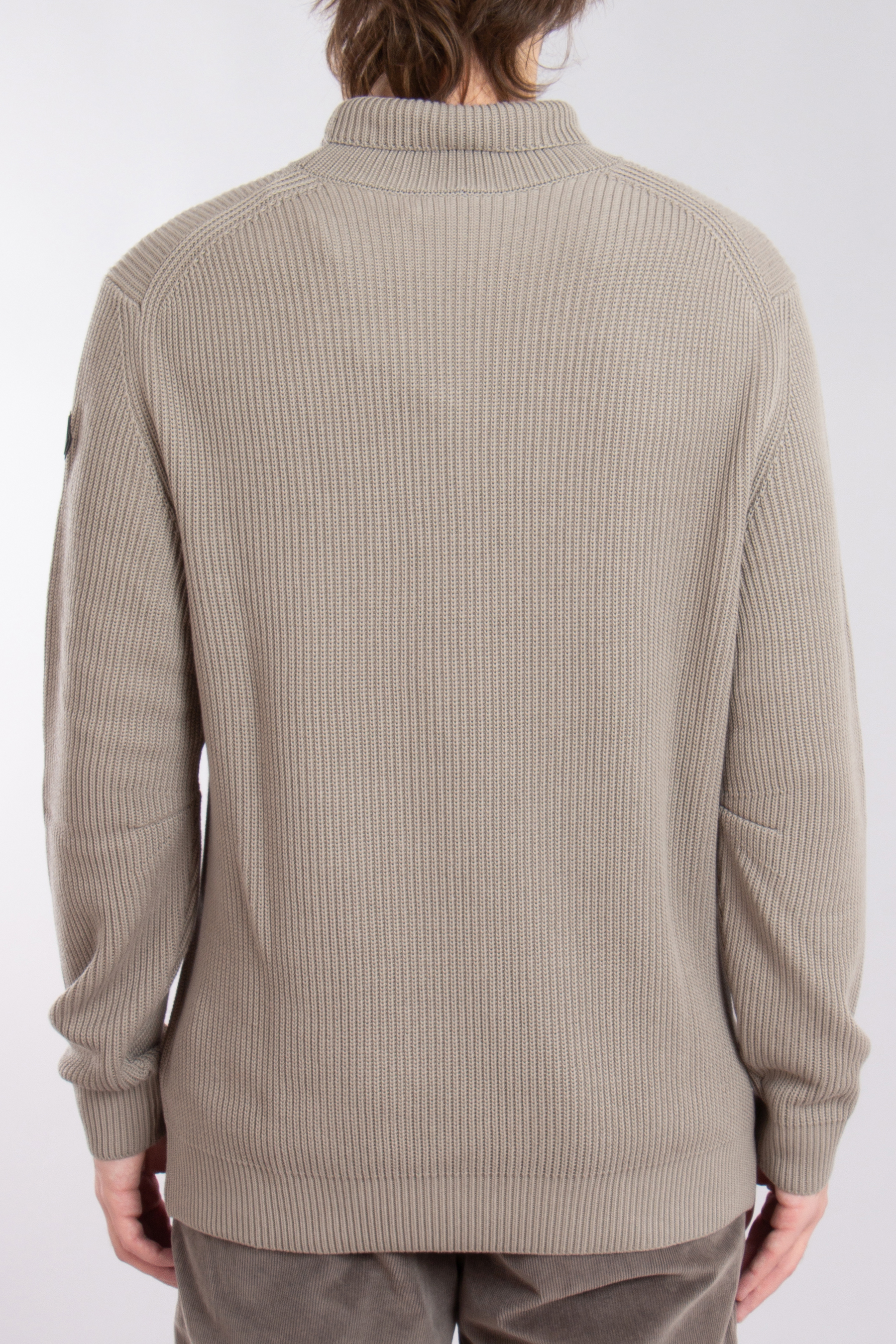 MONCLER Textured Cotton Turtleneck Sweater