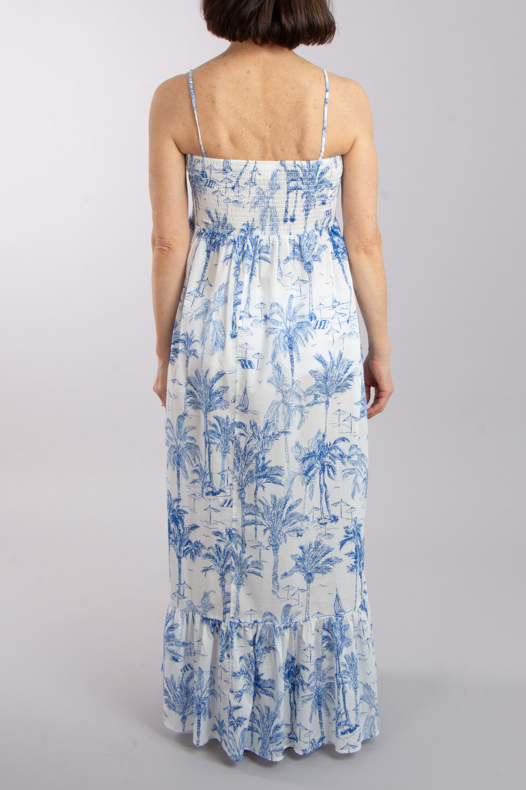 MC 2 SAINT BARTH Printed Cotton Maxi Dress Jemma Saint Beach