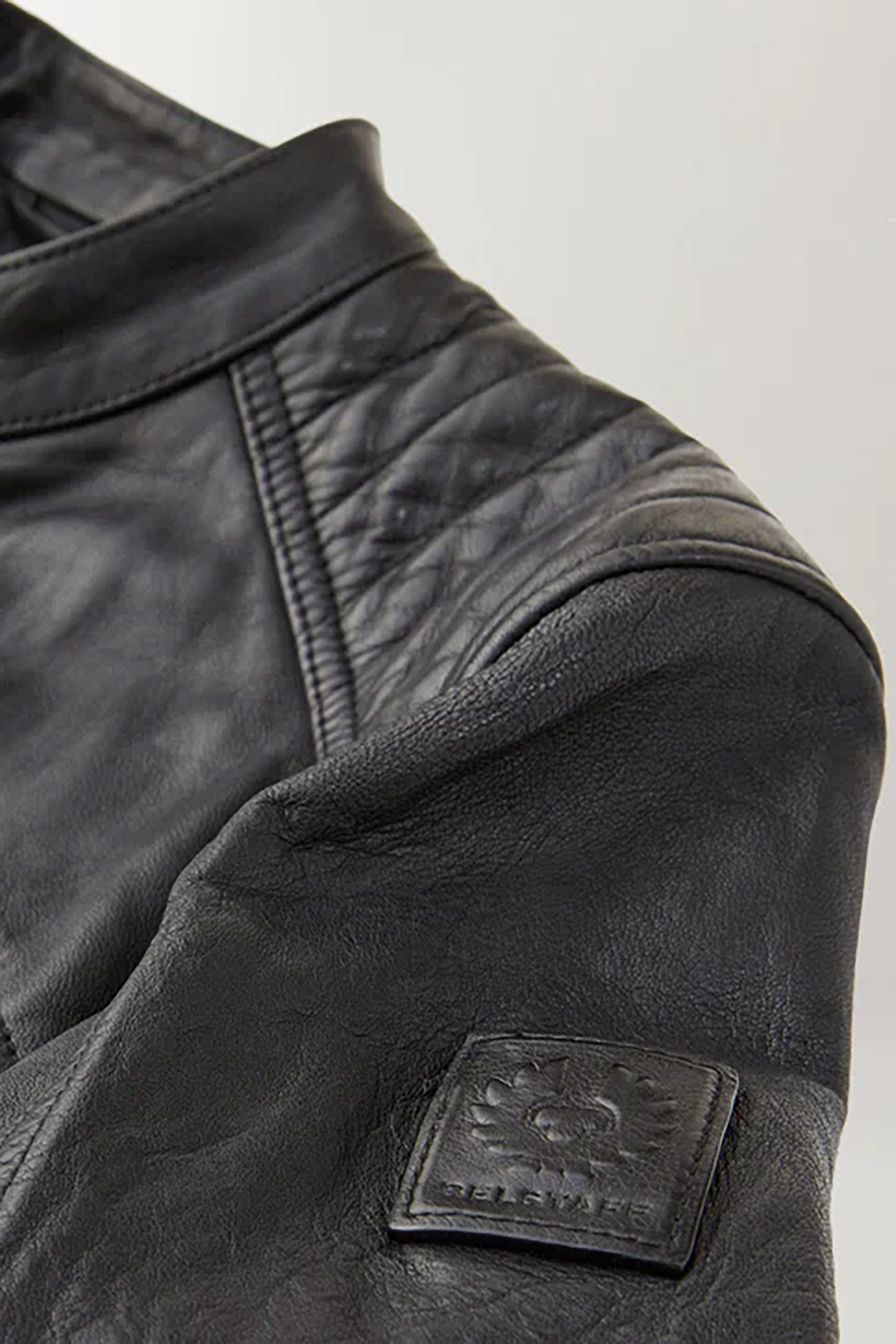 BELSTAFF Cheviot Lamb Leather V Racer Jacket