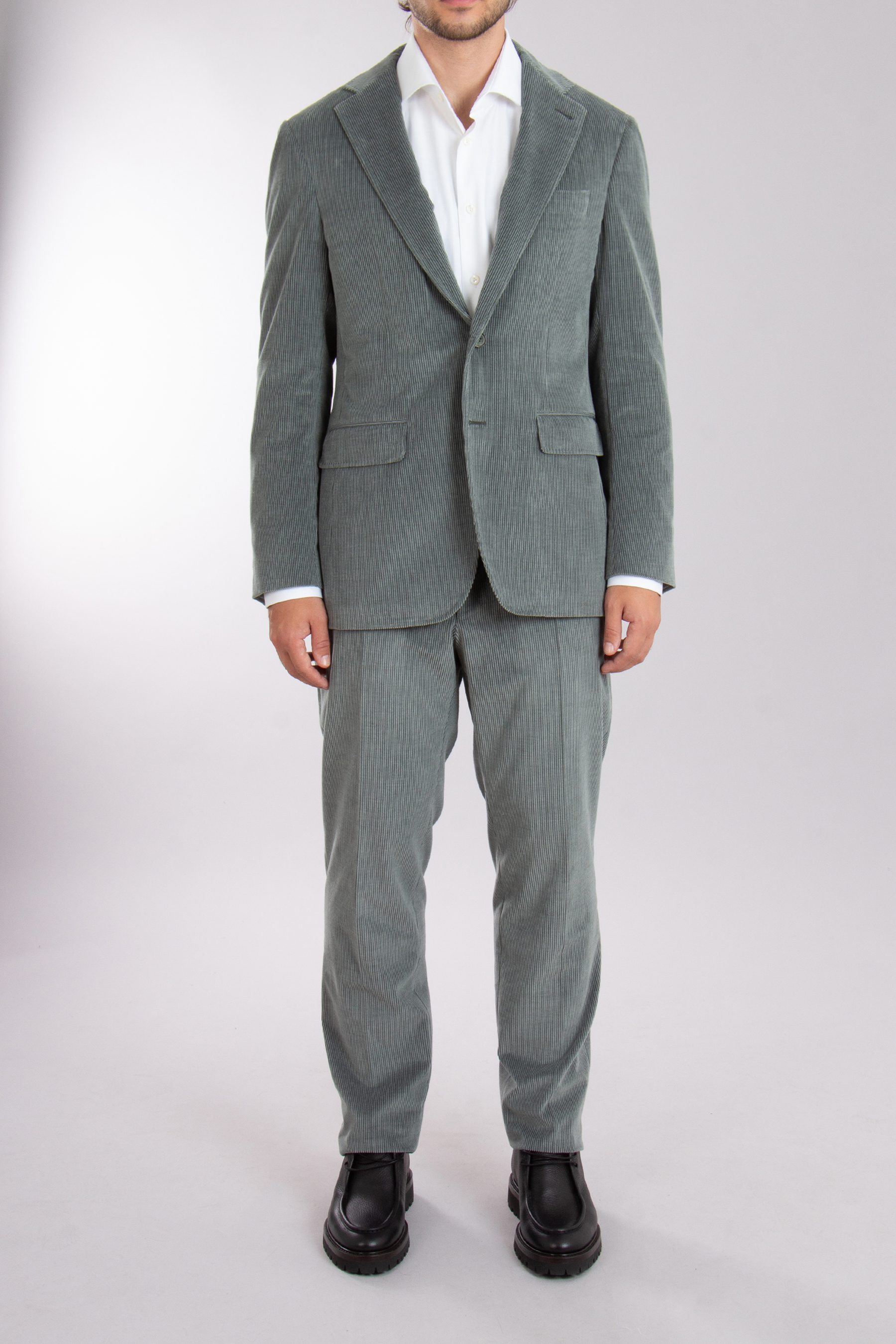 CANALI Cotton-Cashmere-Stretch Corduroy Suit Kei