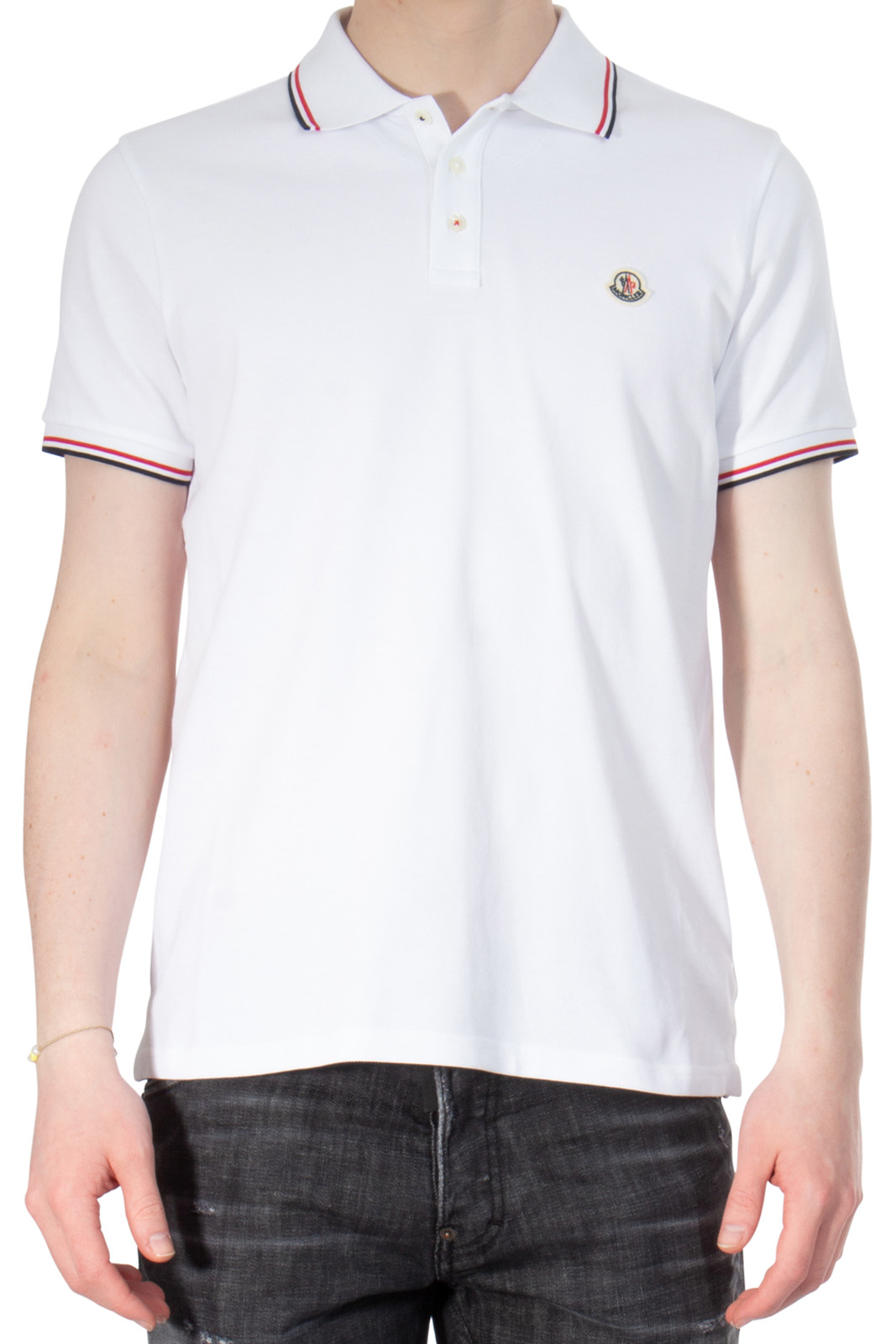 MONCLER Cotton Piqué Polo Shirt