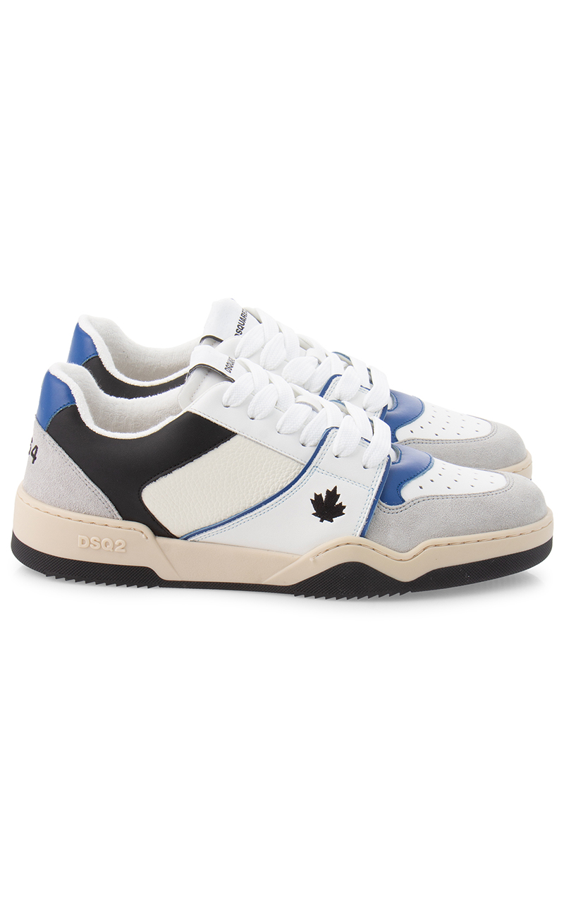 DSQUARED2 Leather & Suede Sneakers Spiker