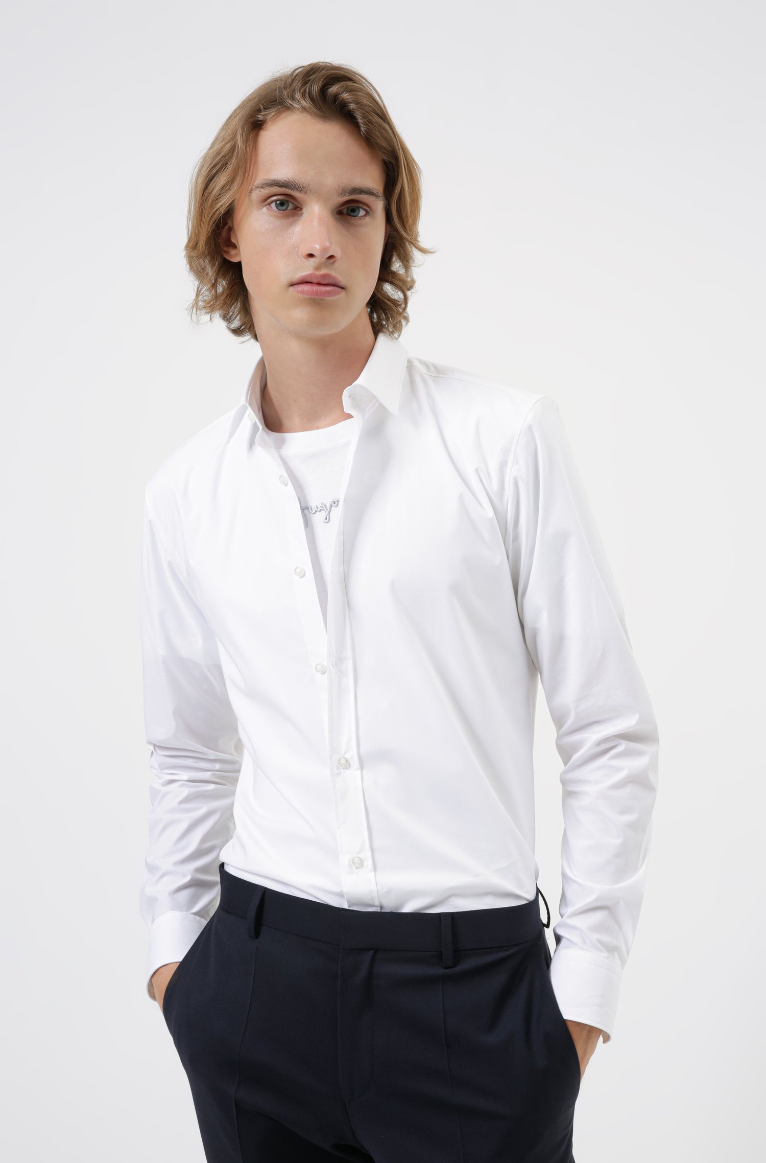 HUGO Cotton Poplin Shirt Elisha