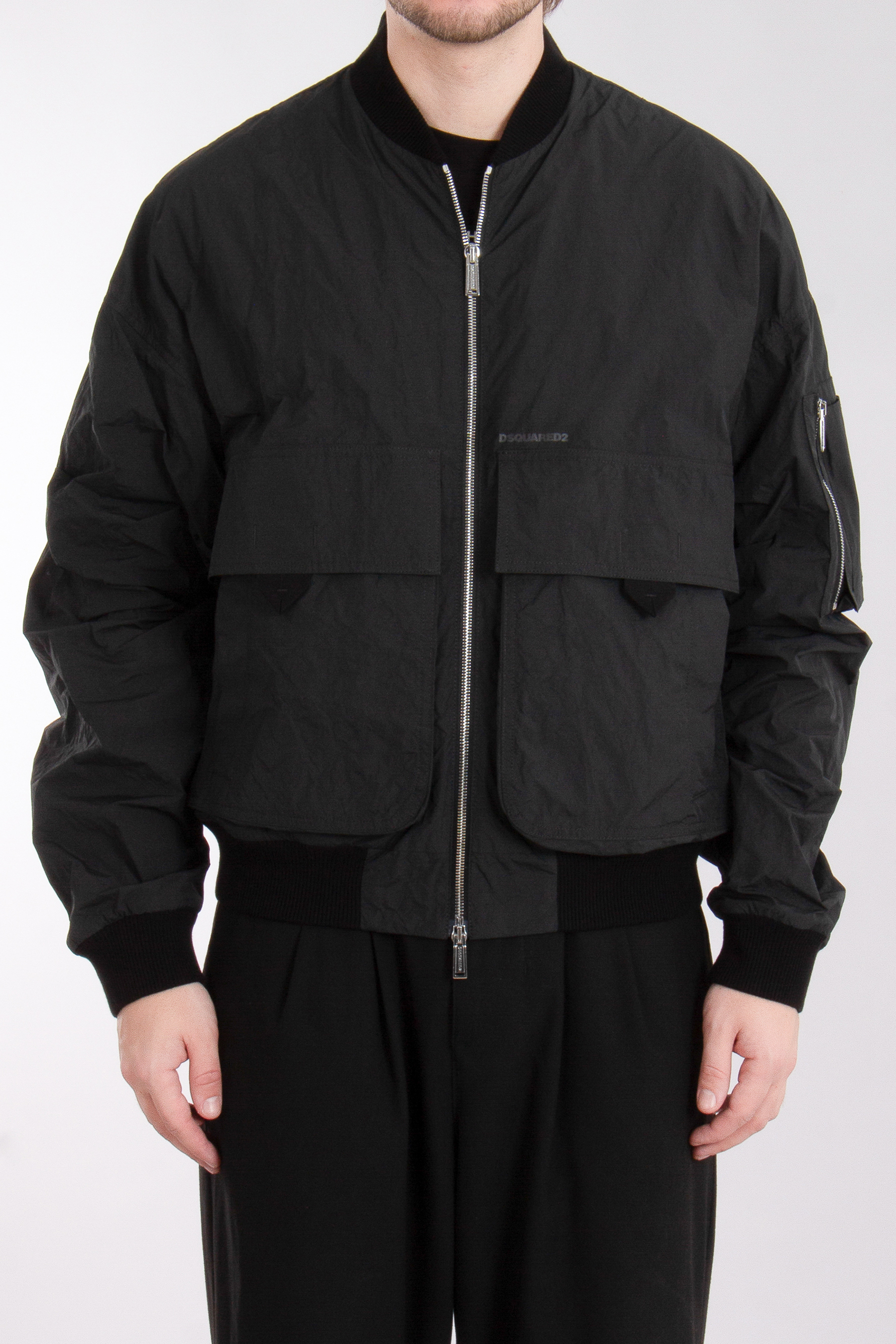 DSQUARED2 Superlight Nylon Blend 80's Bomber Jacket