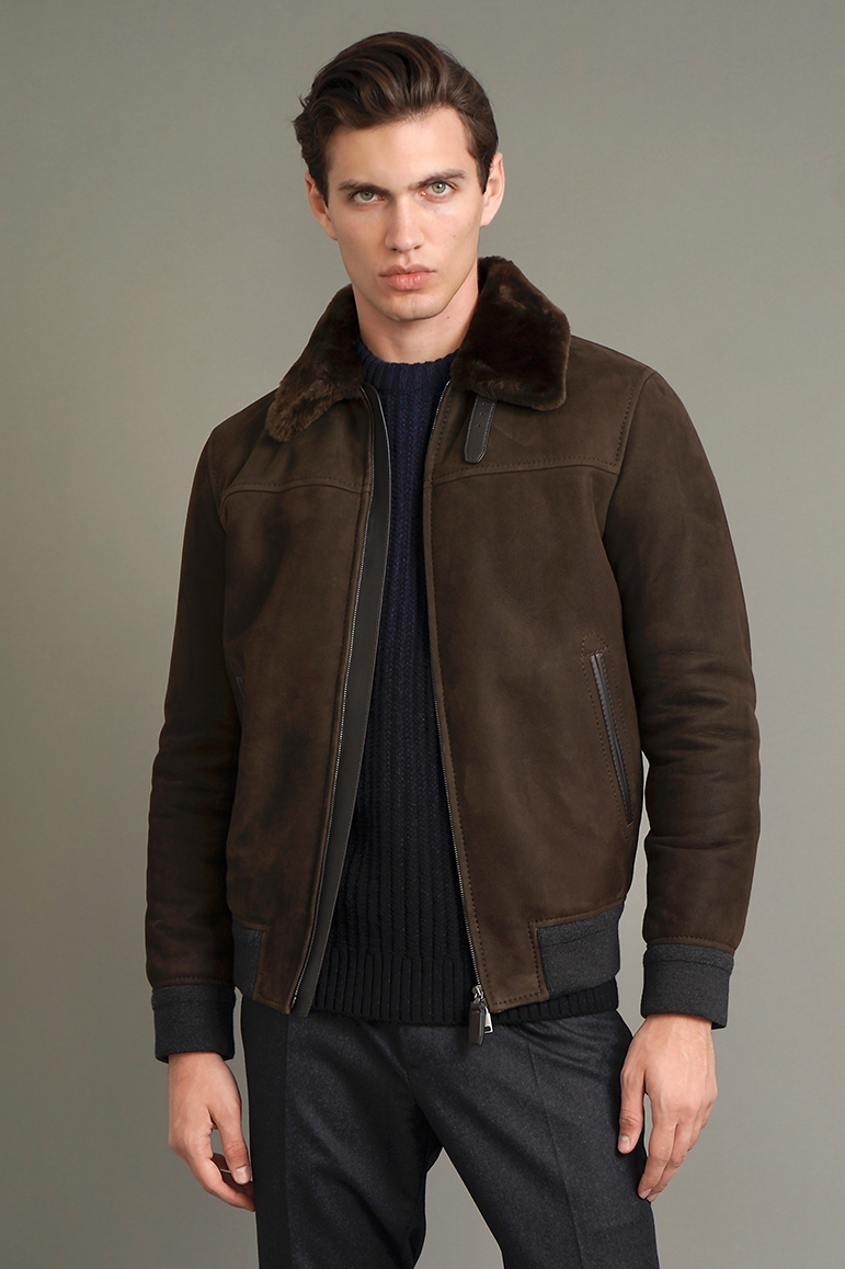 BRIONI Padded Shearling Blouson