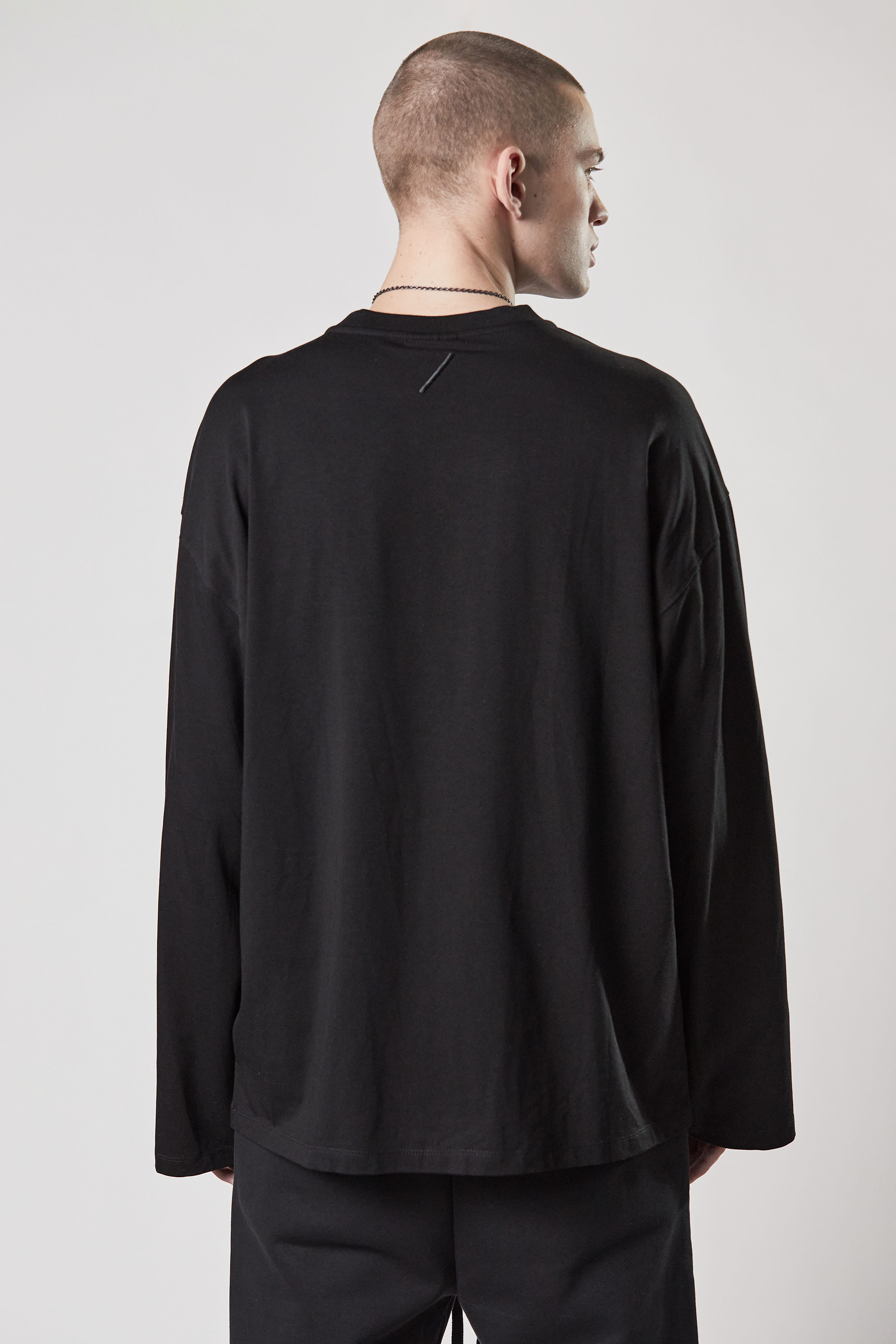 THOM KROM Oversized Cotton-Modal Stretch Jersey Long Sleeve T-Shirt