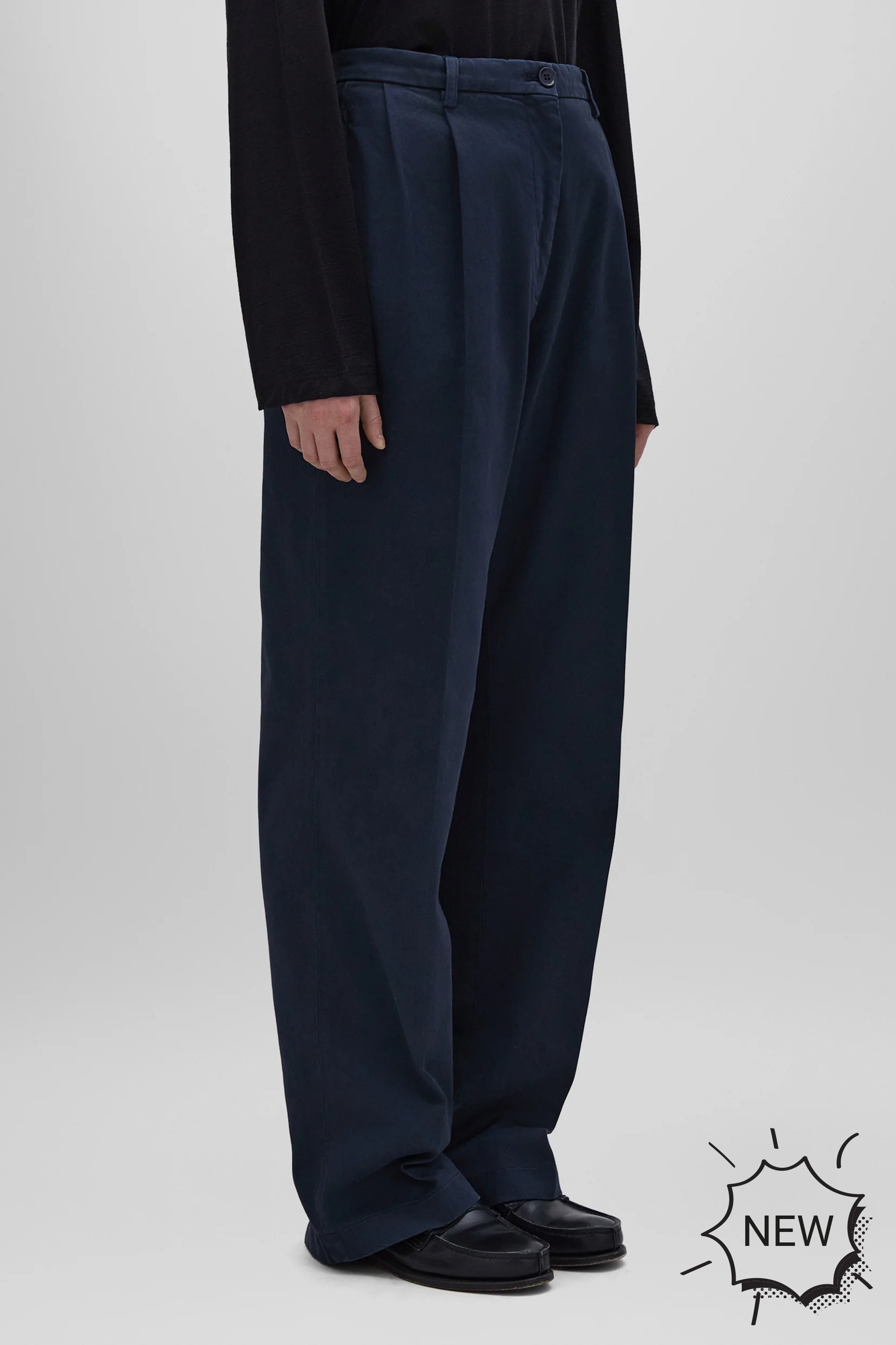 ASPESI Wide Cotton Stretch Pants