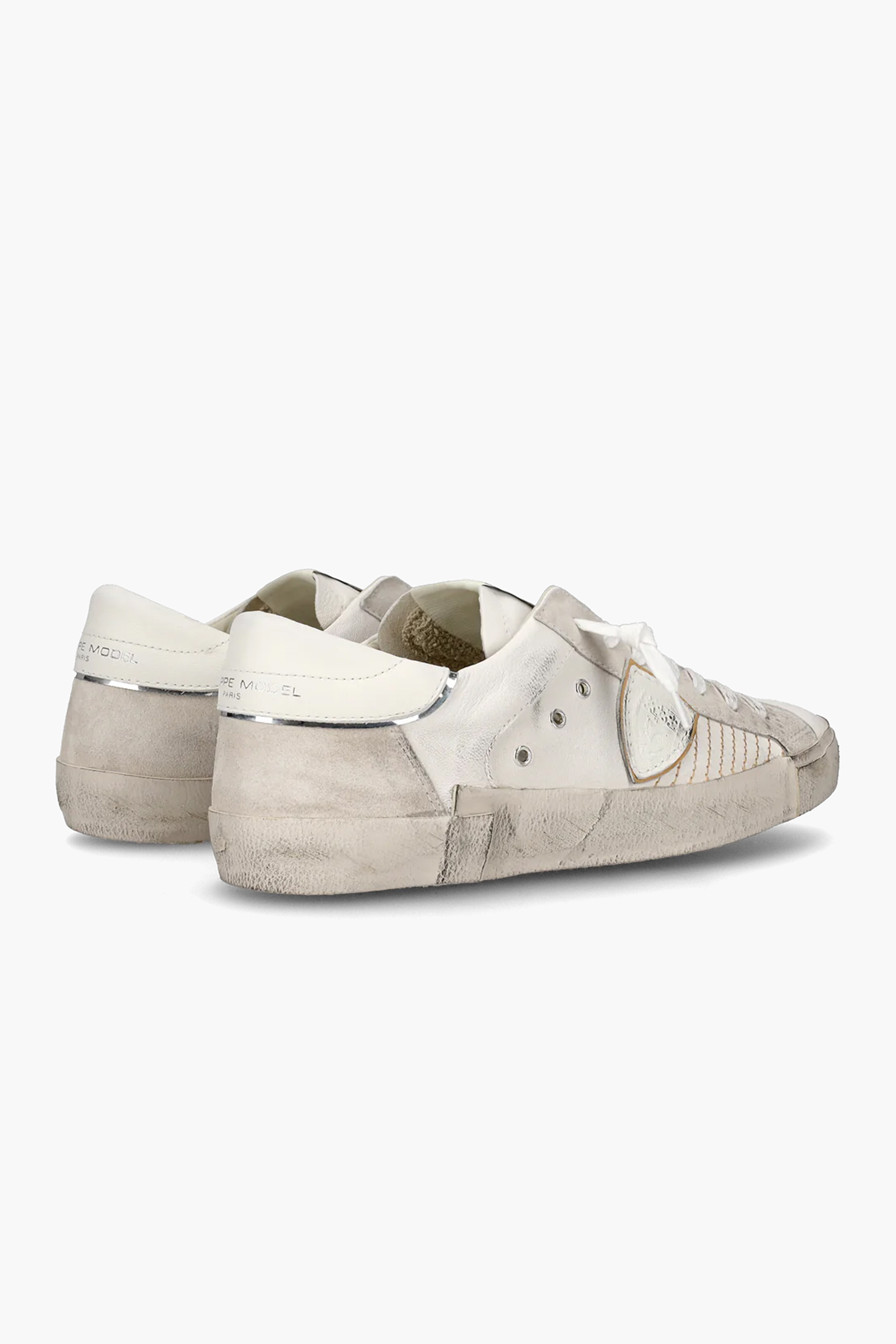 PHILIPPE MODEL Leather & Suede Sneakers Prsx Low