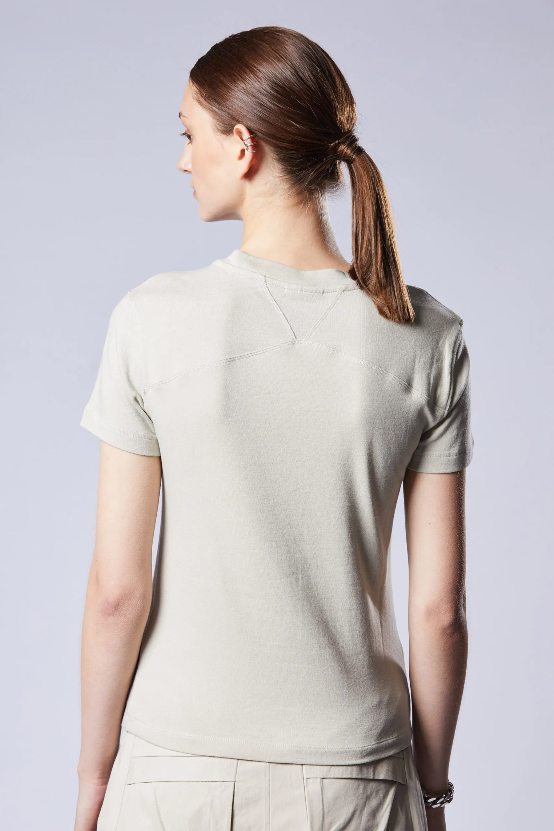 THOM KROM Round Neck Cotton Modal Jersey T-Shirt