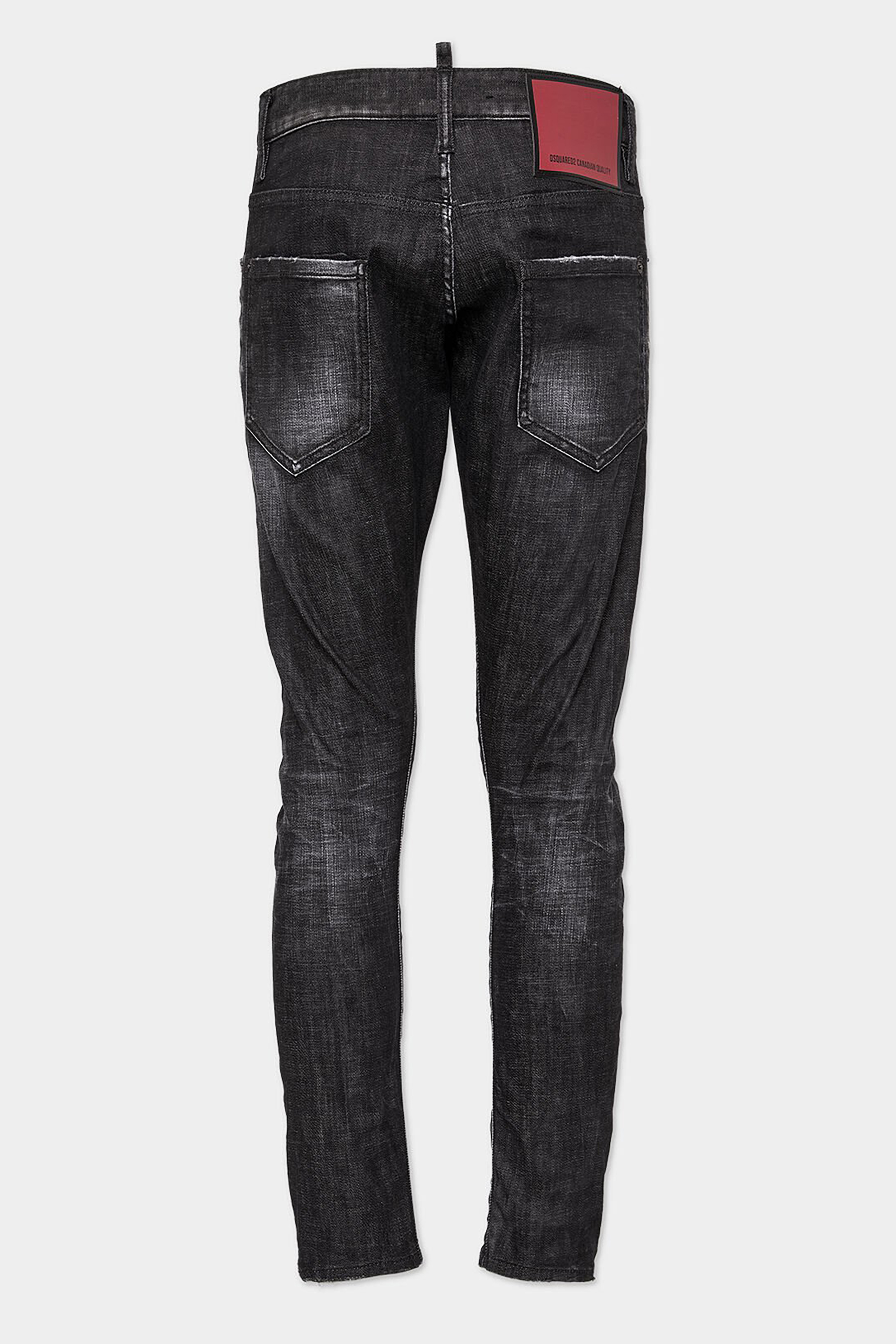 DSQUARED2 Black Easy Wash Sexy Twist Jeans