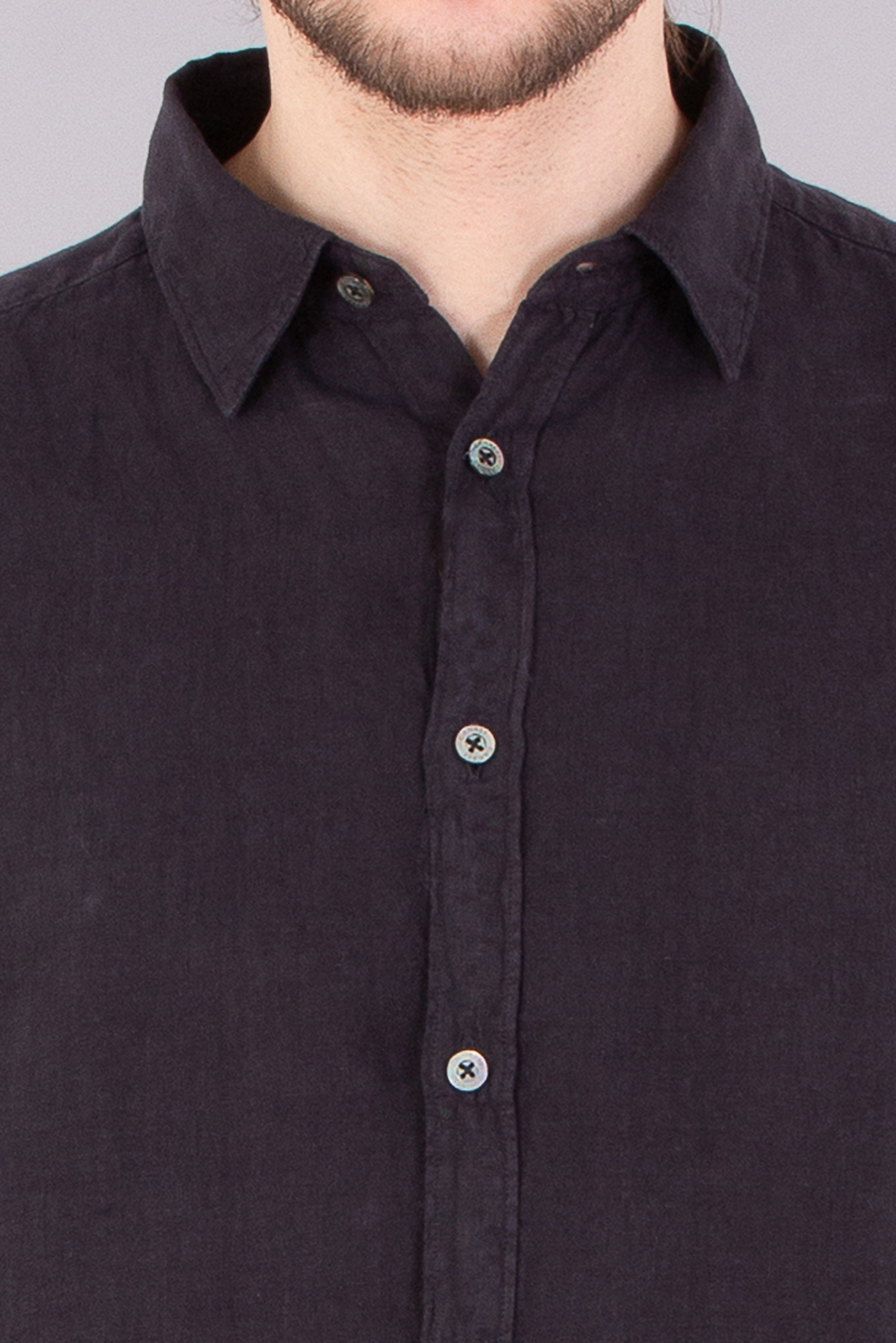 CANALI Regular Fit Linen Shirt