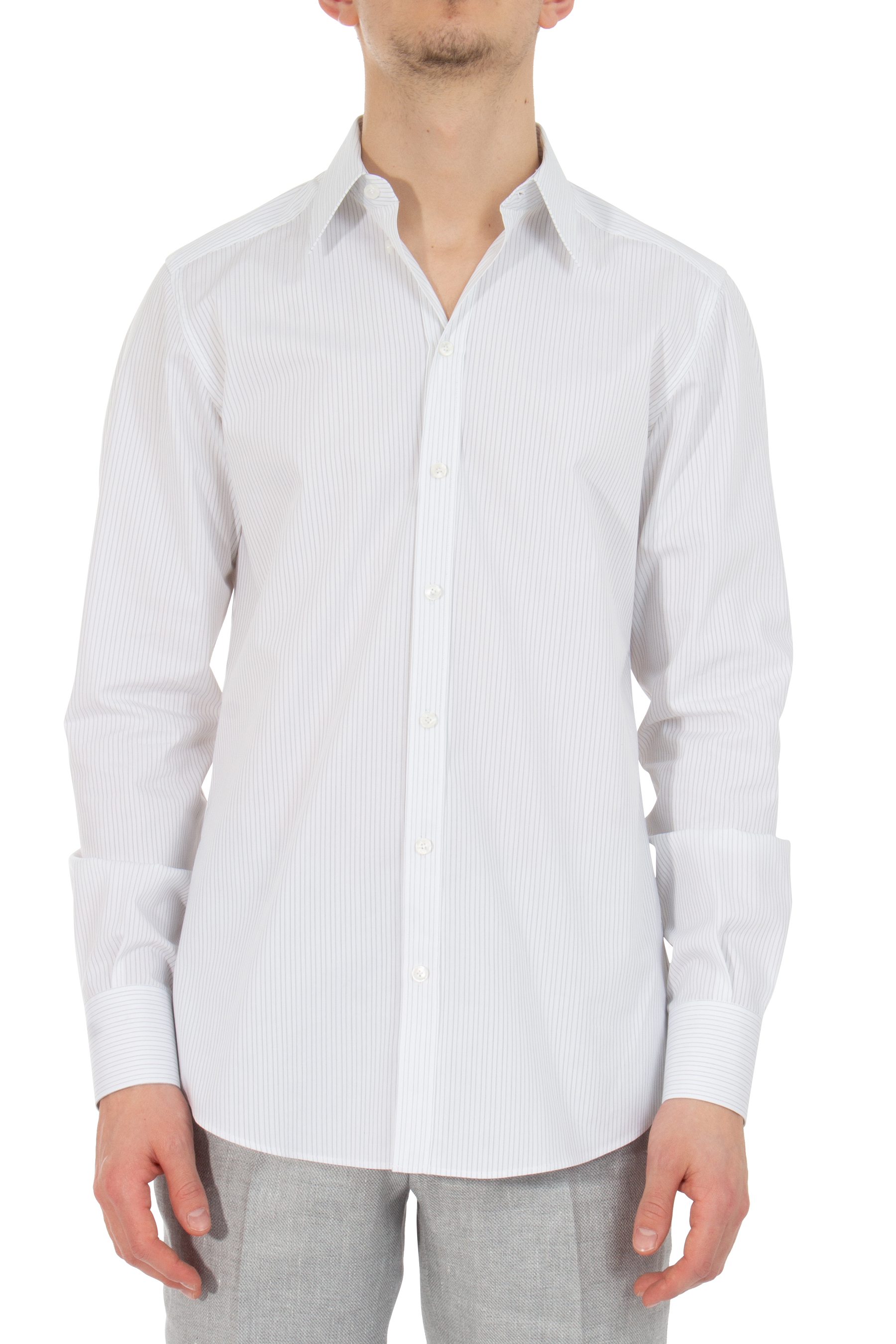 DOLCE & GABBANA Striped Cotton Business Shirt