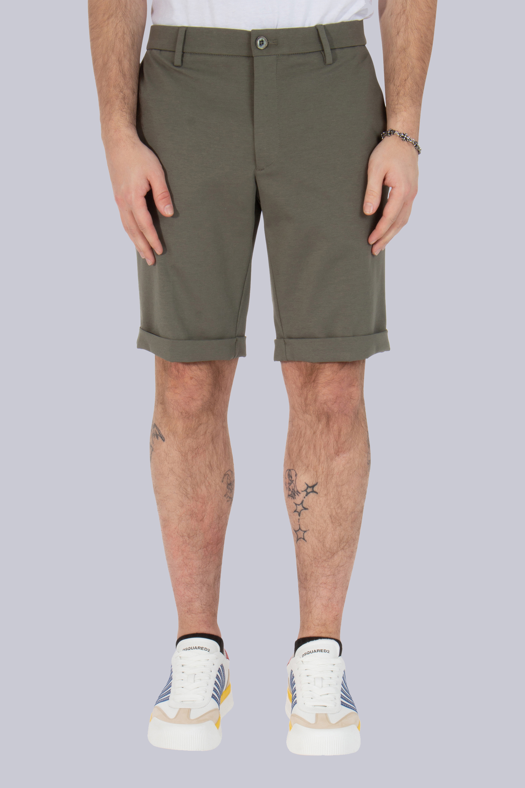 GTA Slim Fit Cotton-Nylon Stretch Shorts Davide Short