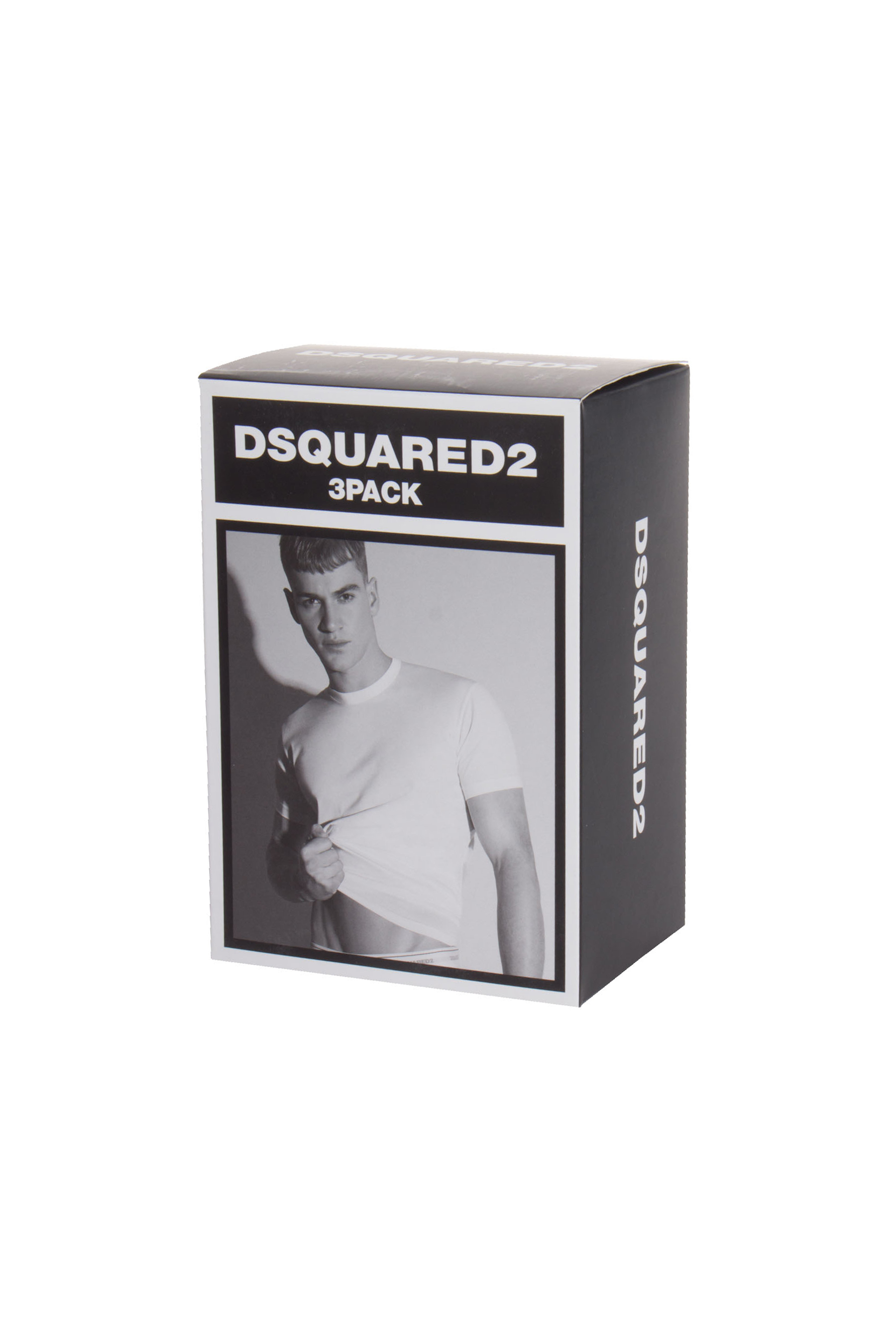 DSQUARED2 3-Pack Round Neck Cotton T-Shirts