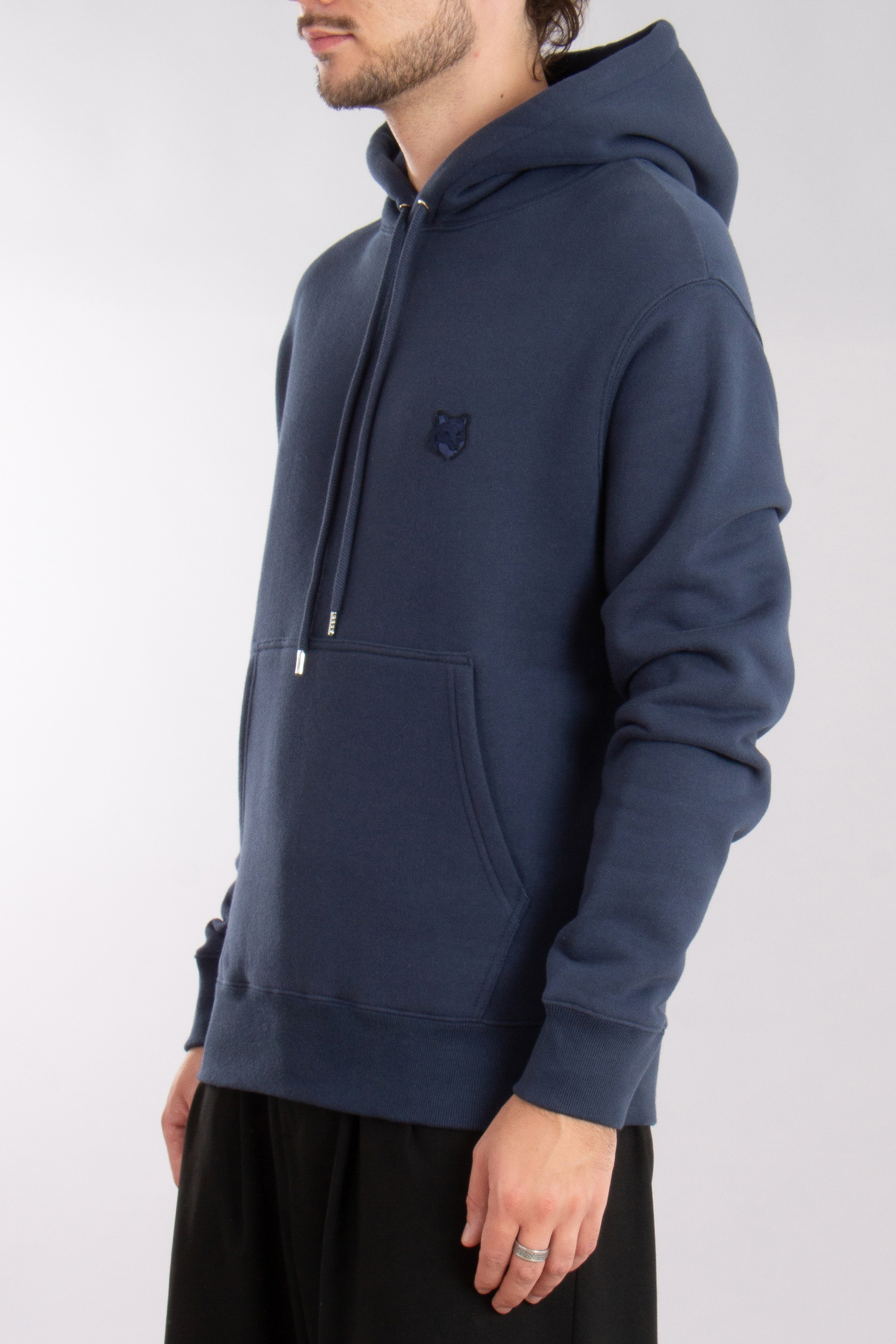 MAISON KITSUNÉ Bold Fox Head Patch Cotton Fleece Hoodie