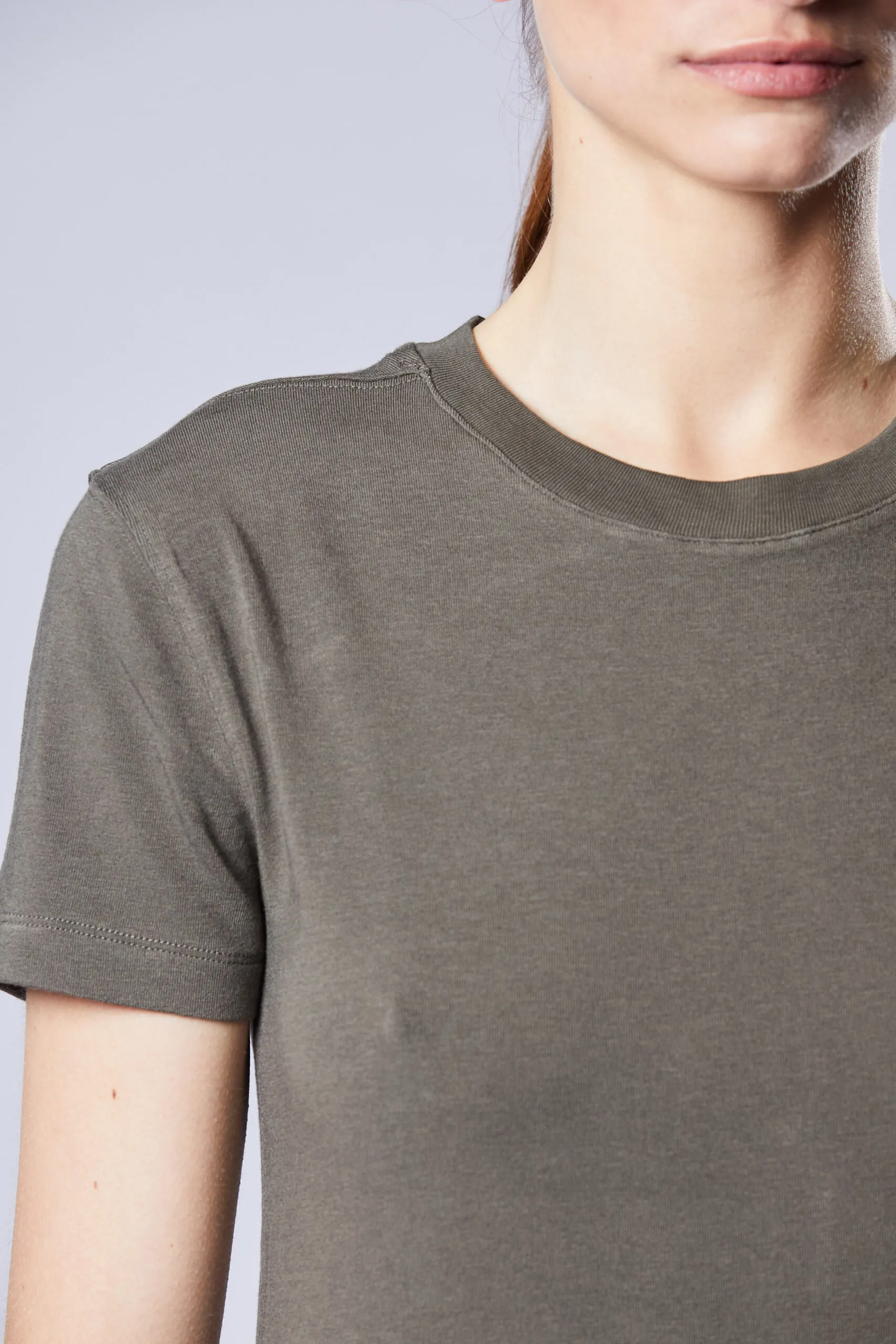 THOM KROM Round Neck Cotton Modal Jersey T-Shirt